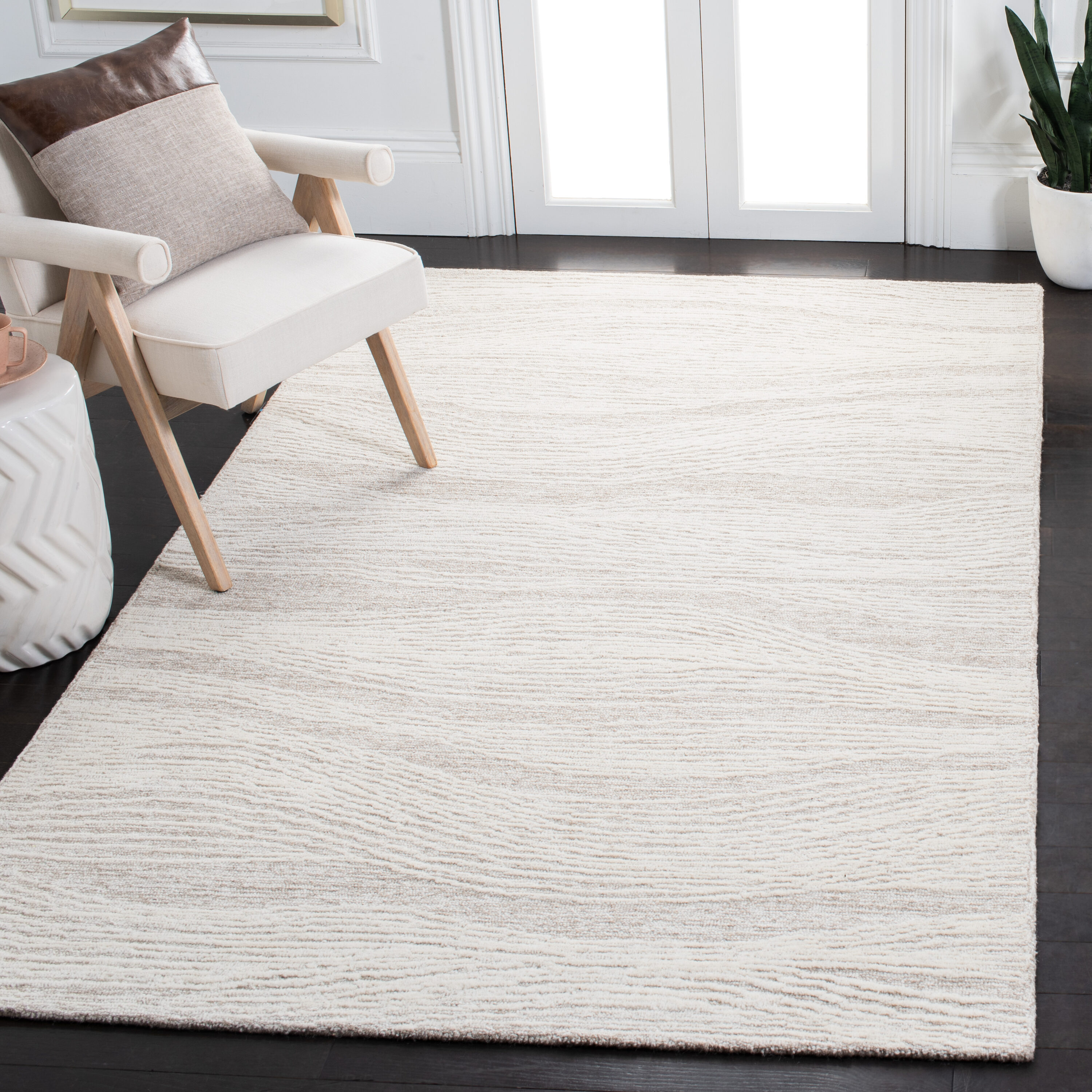  Metro 995 Natural/Ivory Modern Contemporary 5ft x 8ft Medium Rectangle Rug