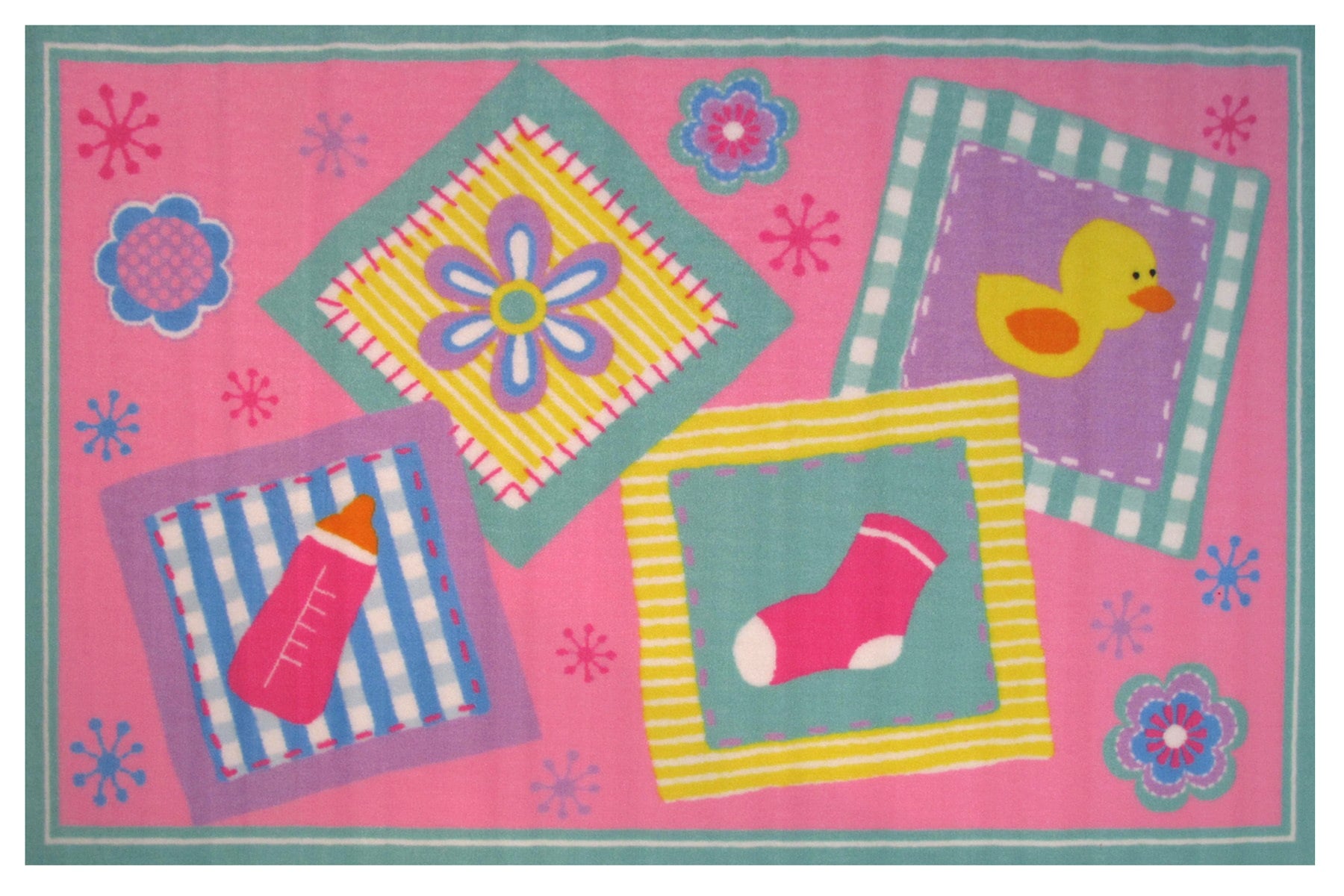 Fun Rugs FT-526 3958 Fun Time 3 x 4 Multi-color Indoor Area Rug
