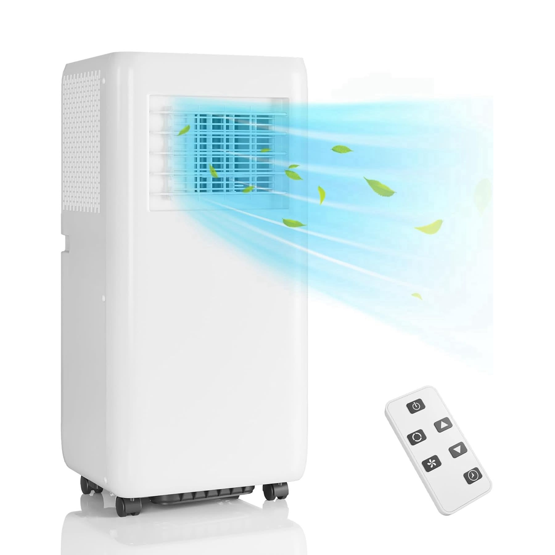 WhizMax LSTY00PHO-10G8TA90 6000 BTU DOE 115 Voltage Portable Air Conditioner with Remote Control Included Cools 450 Sq. Ft.