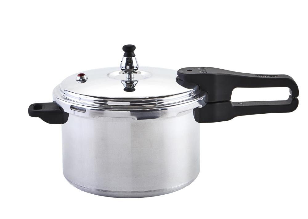 8 qt. Aluminum Stovetop Pressure Cooker Pot with Steam Release Valve