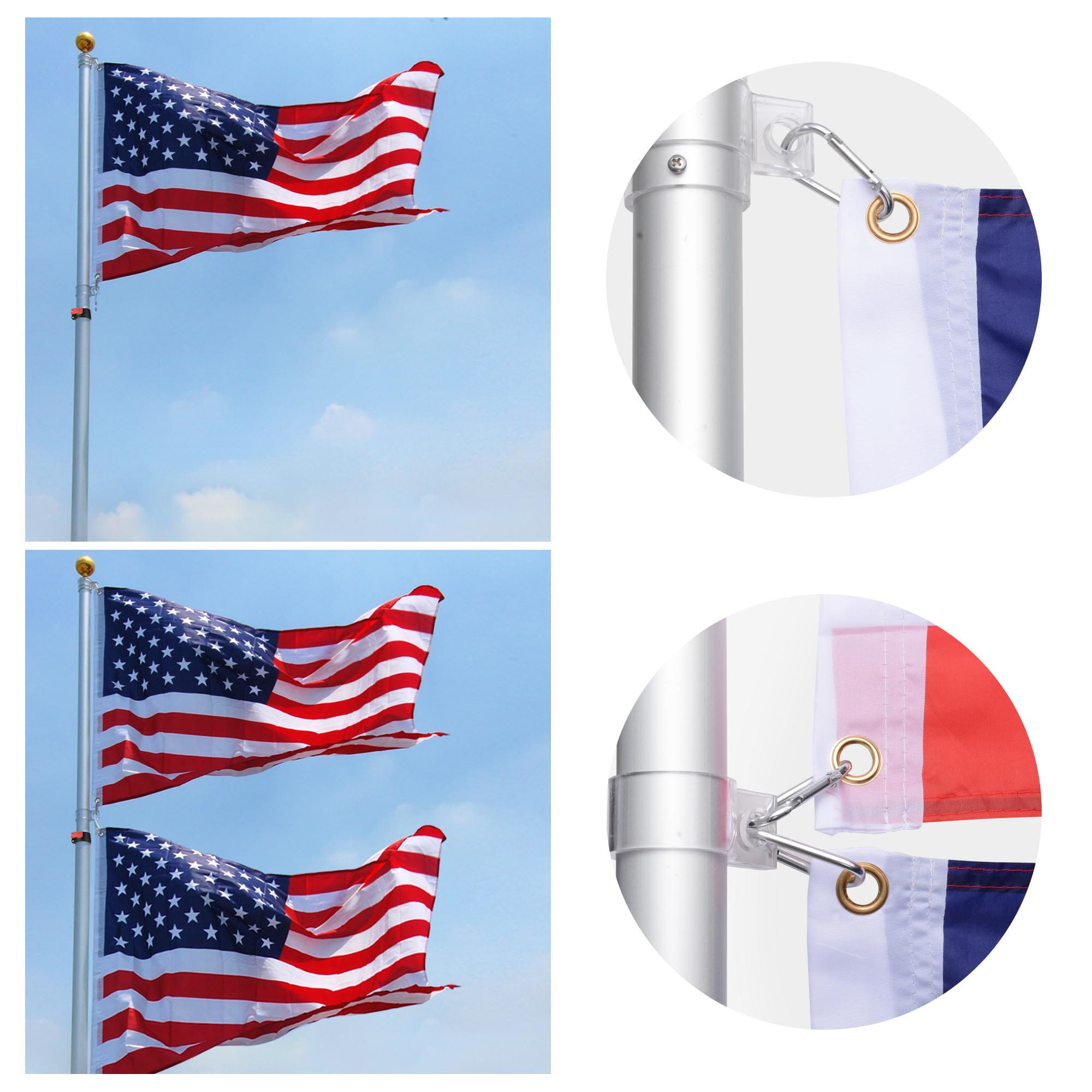 Yescom 22FLPSET039-20-11-LO Flag-Poles - View #2
