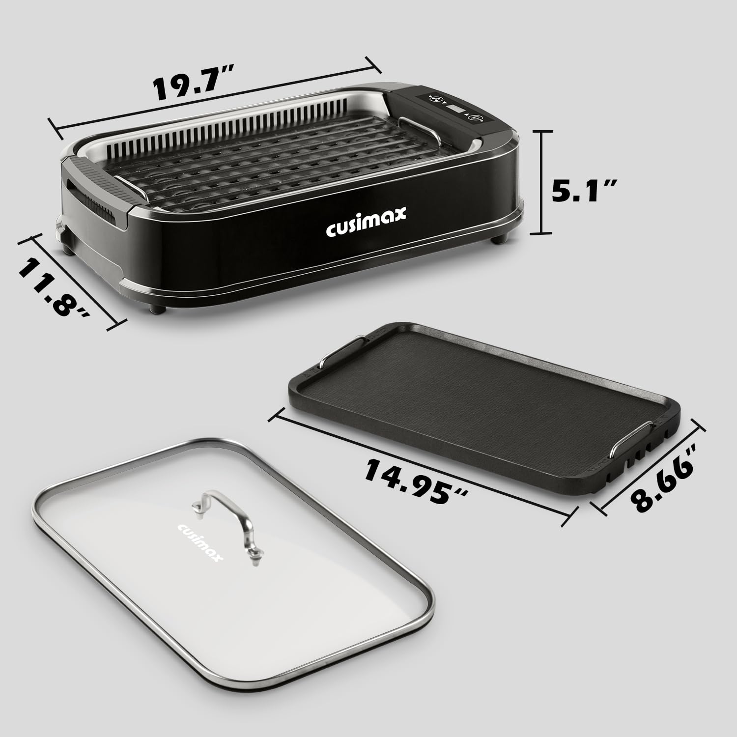 PetriMins CMRG-200B-SHUANGPAN Indoor-Grills - View #6
