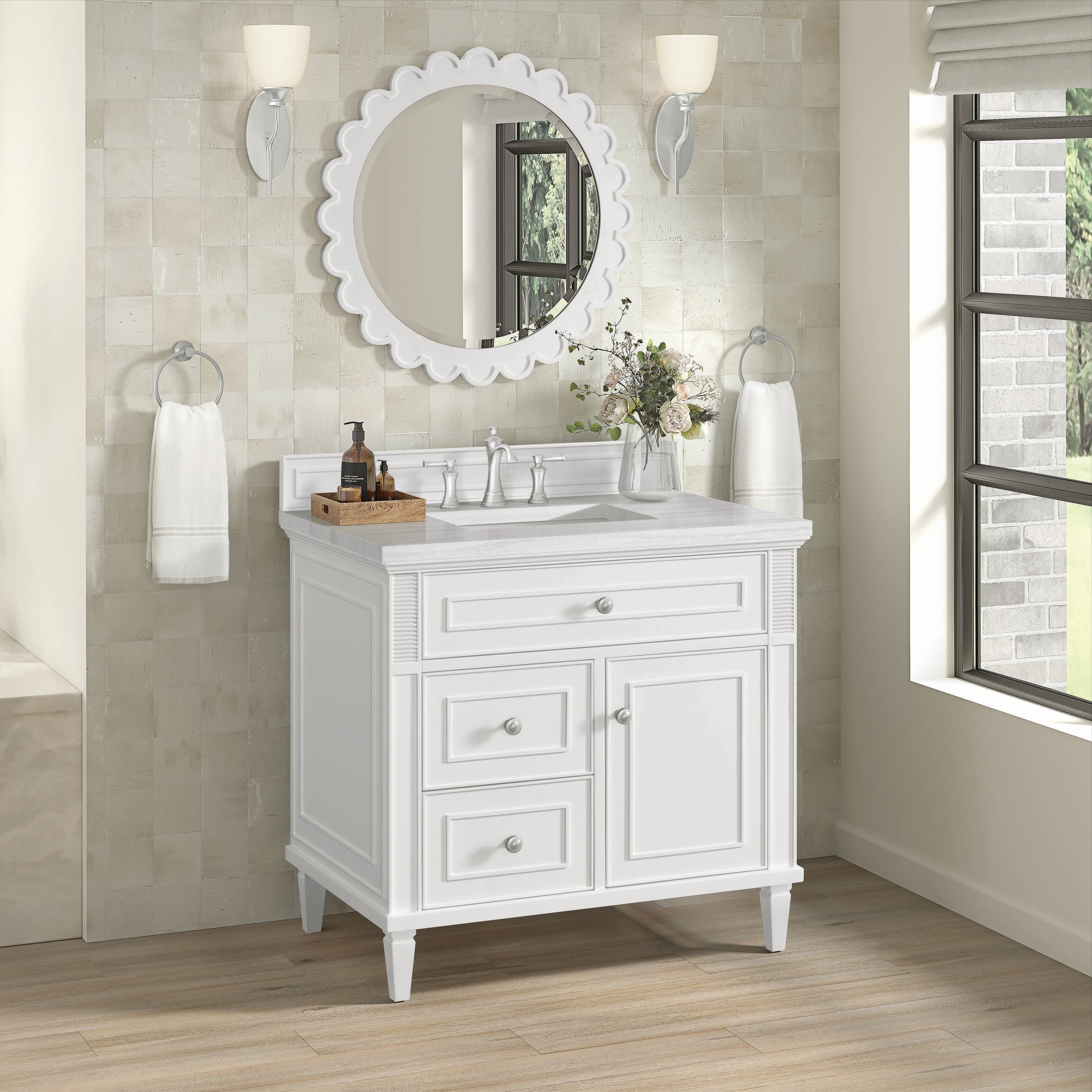 James Martin Vanities 424-V36-BW-3AF Bath-Vanity-Combo - View #3