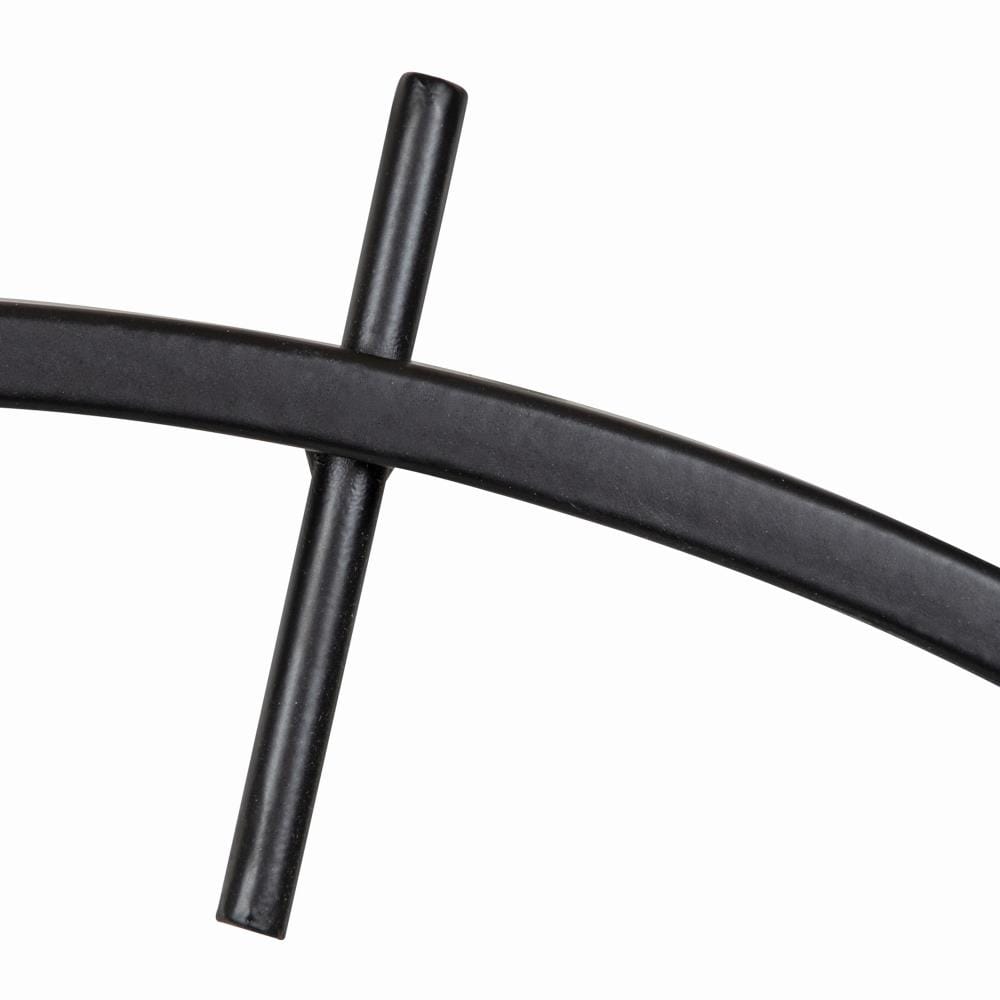 Isaac 26" Black Modern Metal Wall Clock