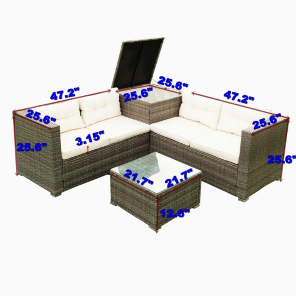 Clihome GOCH-FG06AAC Patio-Conversation-Sets - View #10