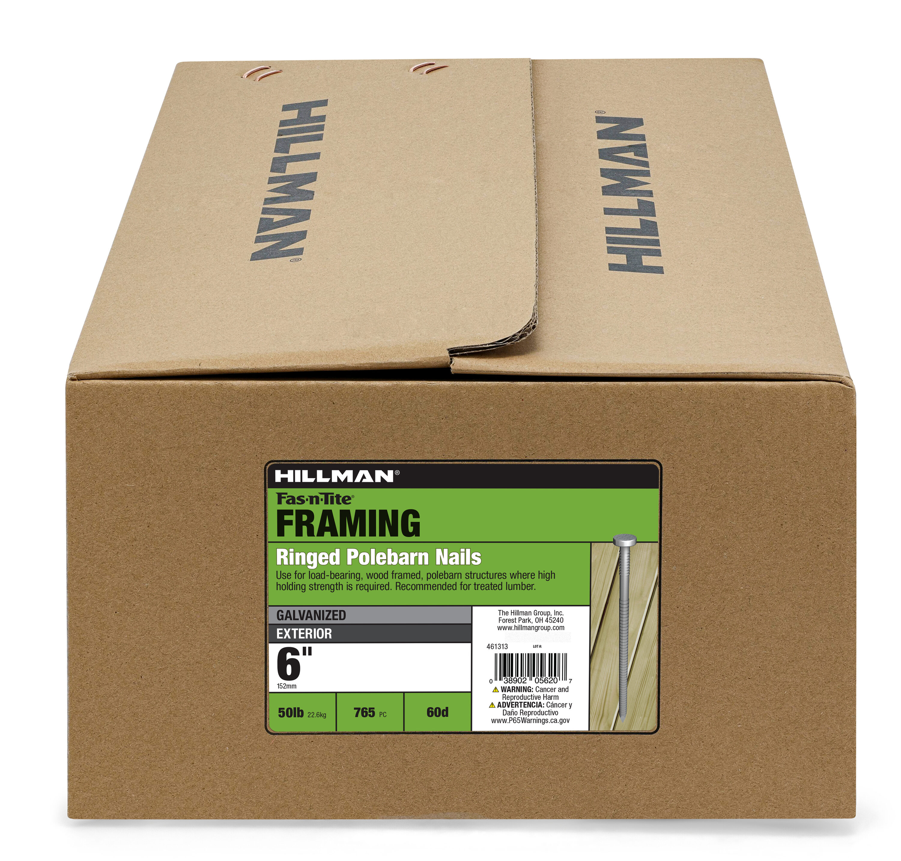 Fas-n-Tite 6-in x 0.125-in 60d Hot-dipped galvanized Ring Shank Pole barn nails Weight