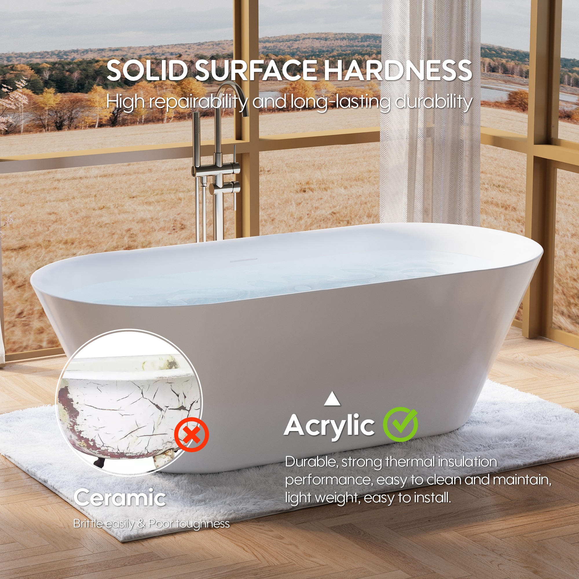 WELLFOR SABLE-Y734-71 bathtubs - View #13
