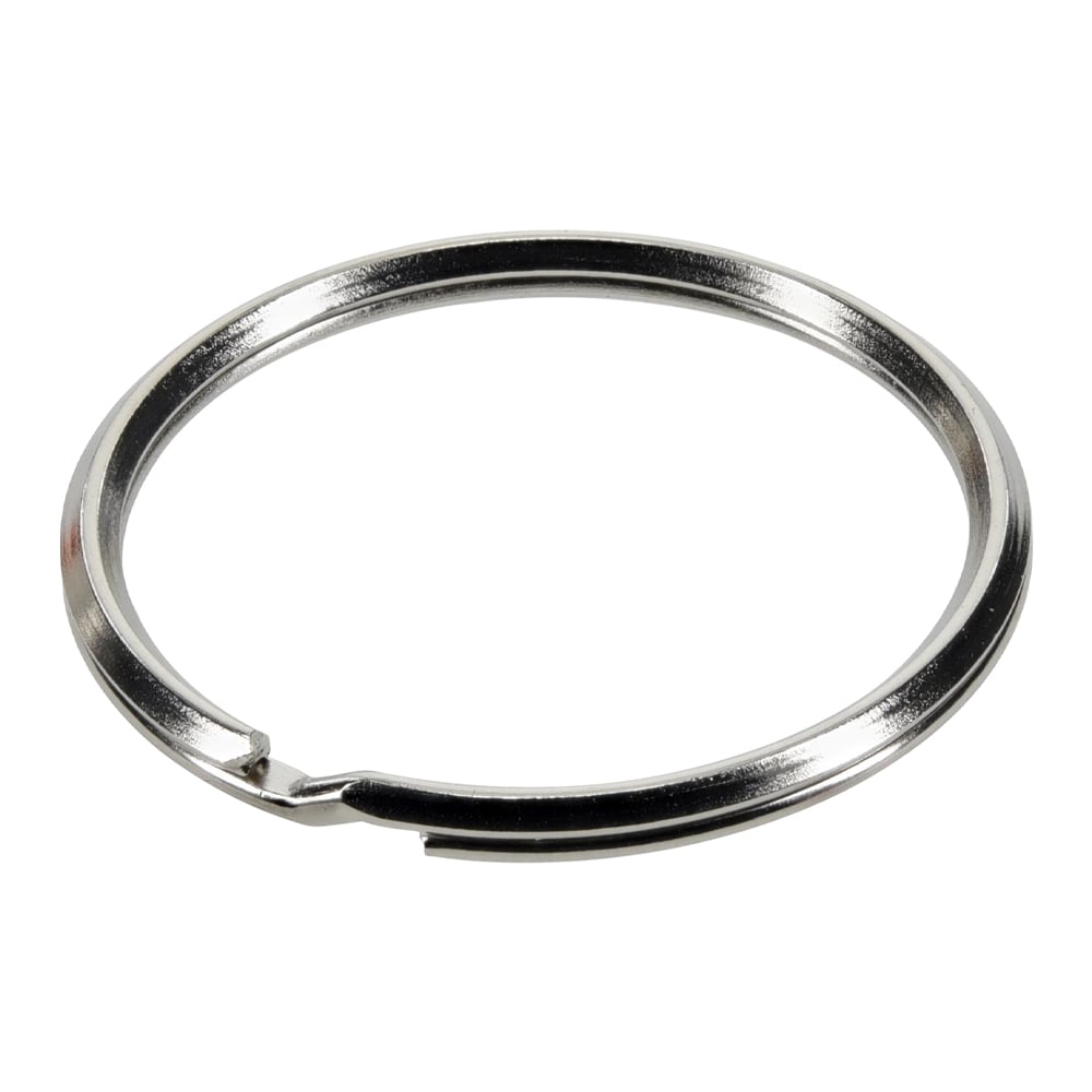 Nickel Metal Split Keychain Ring - 1.125 - Key Chains - Accessories - Trims