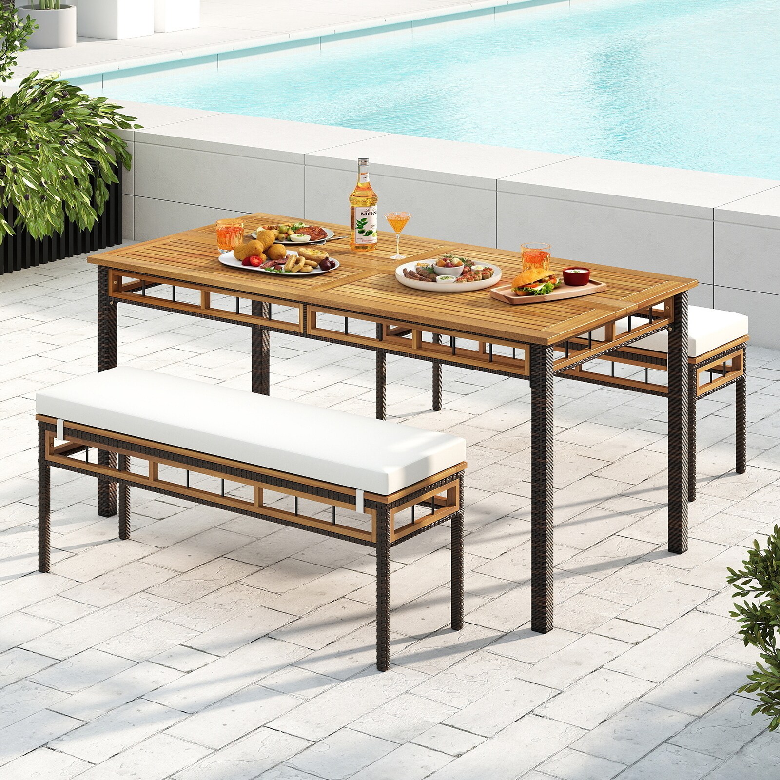 Forclover HYFW-WD3904 Patio-Dining-Sets - View #2