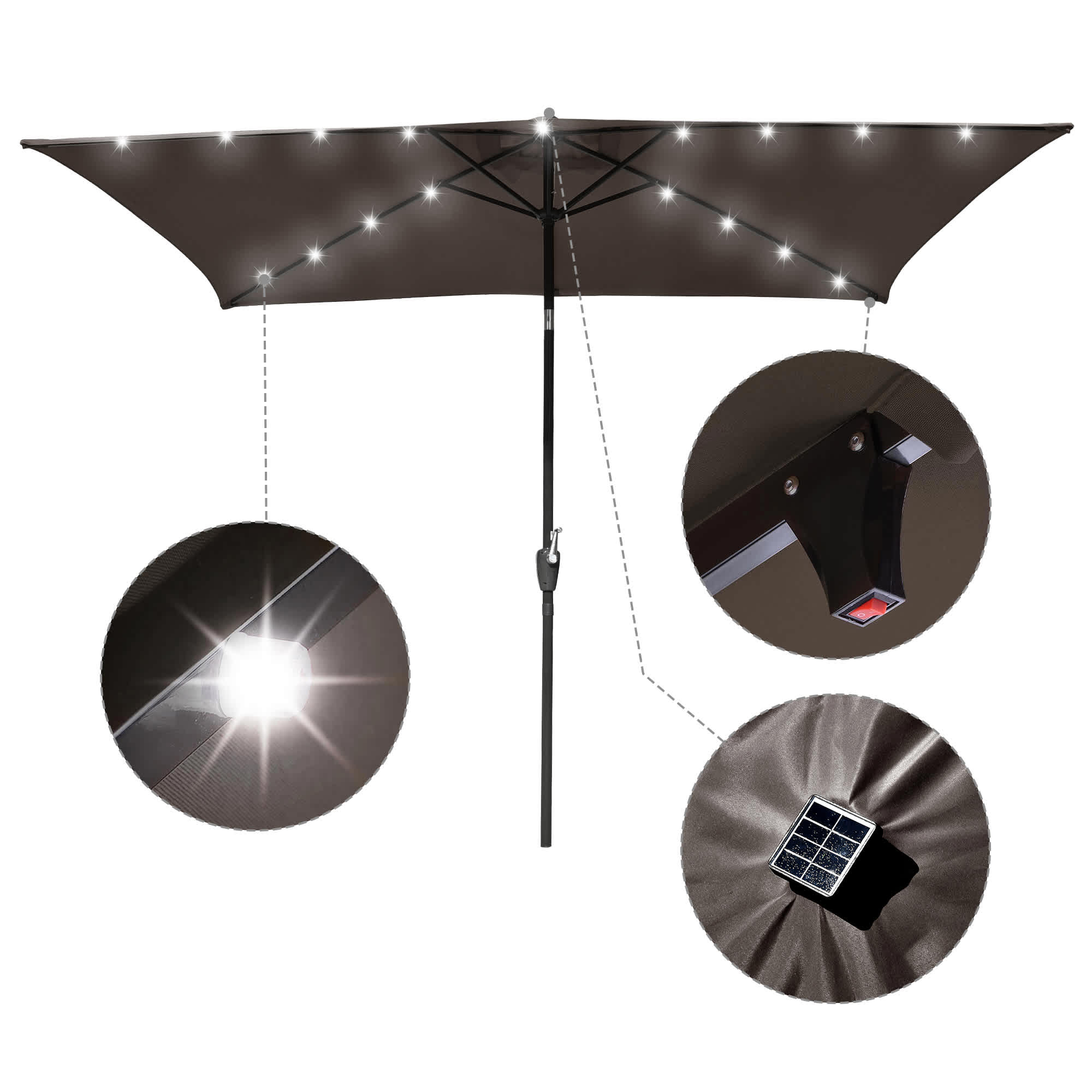 Yescom 07UMB011-10X6L-38-LO Indoor-Umbrella-Stands - View #2