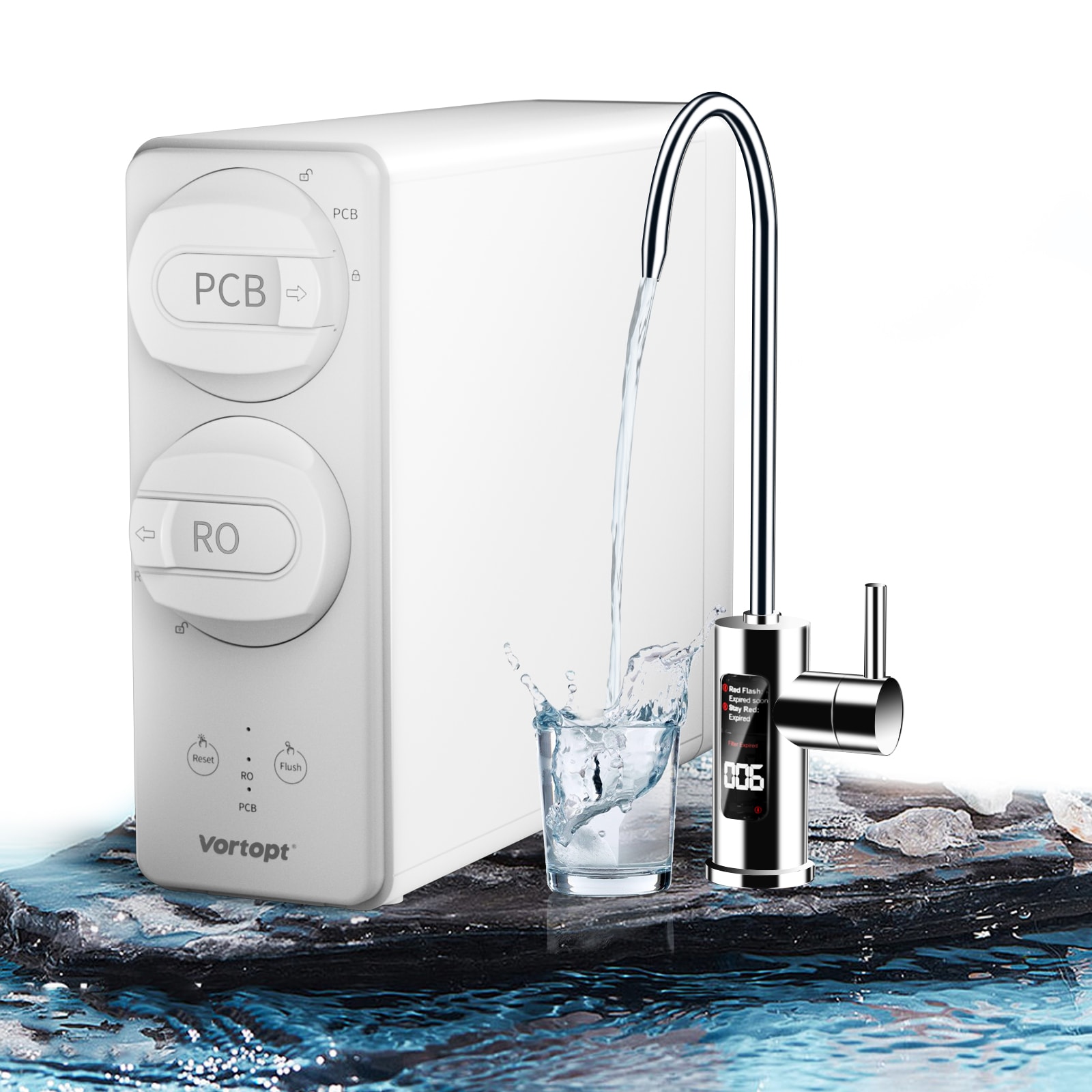 UKISHIRO GZ77DR3 600 GDP 7-stage Multi-method Reverse Osmosis Filtration System
