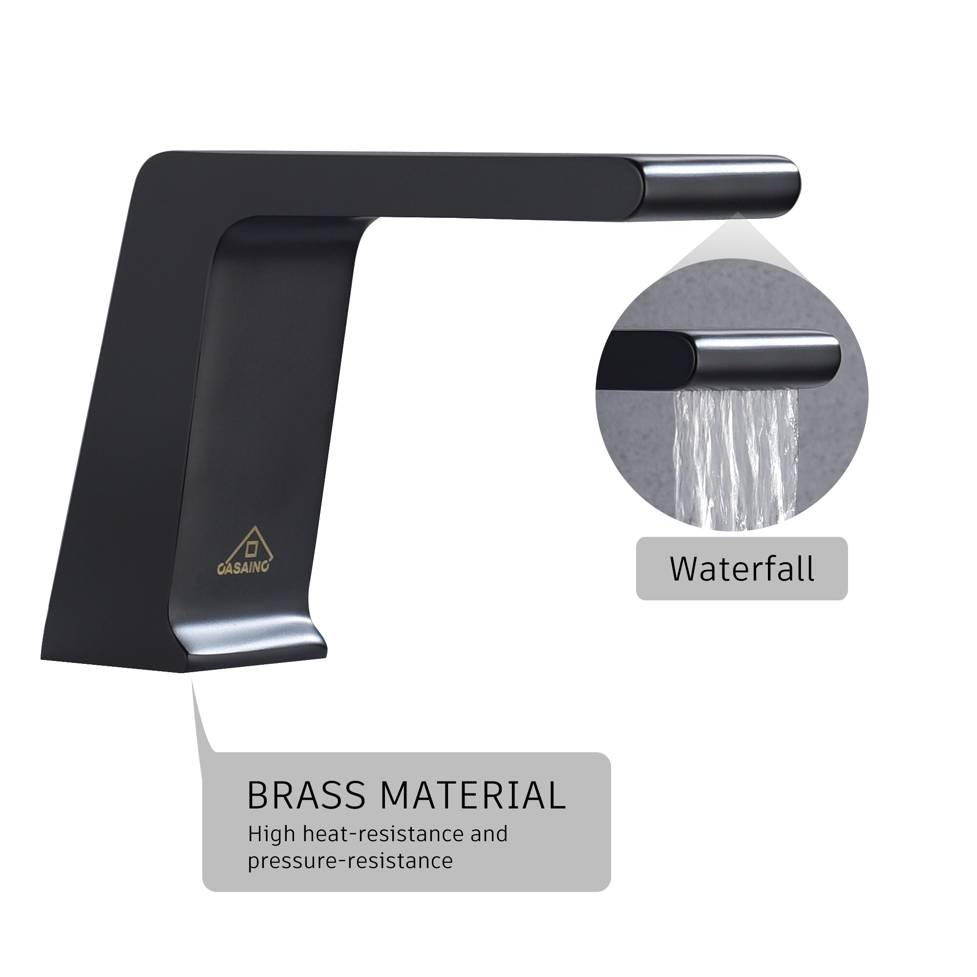 CASAINC M5437-MB Roman-Tub-Faucets - View #5