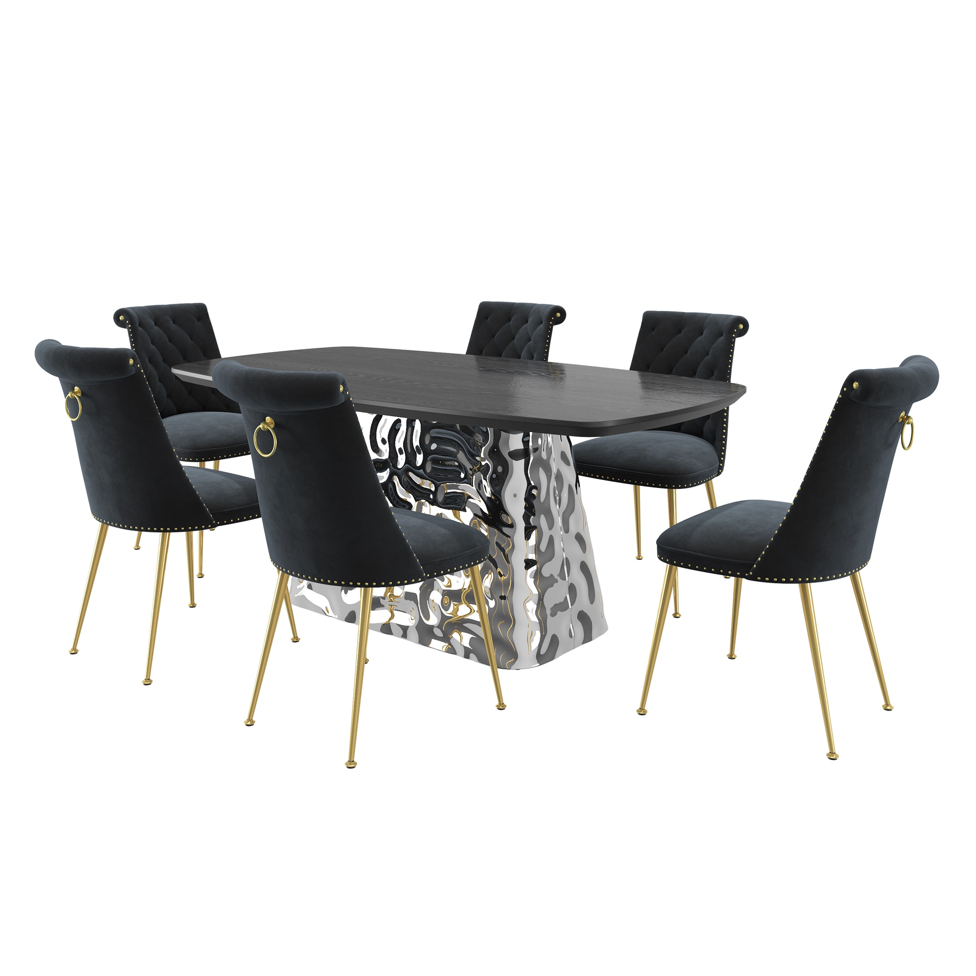 Clihome CL-1676D703BK Dining-Sets - View #2