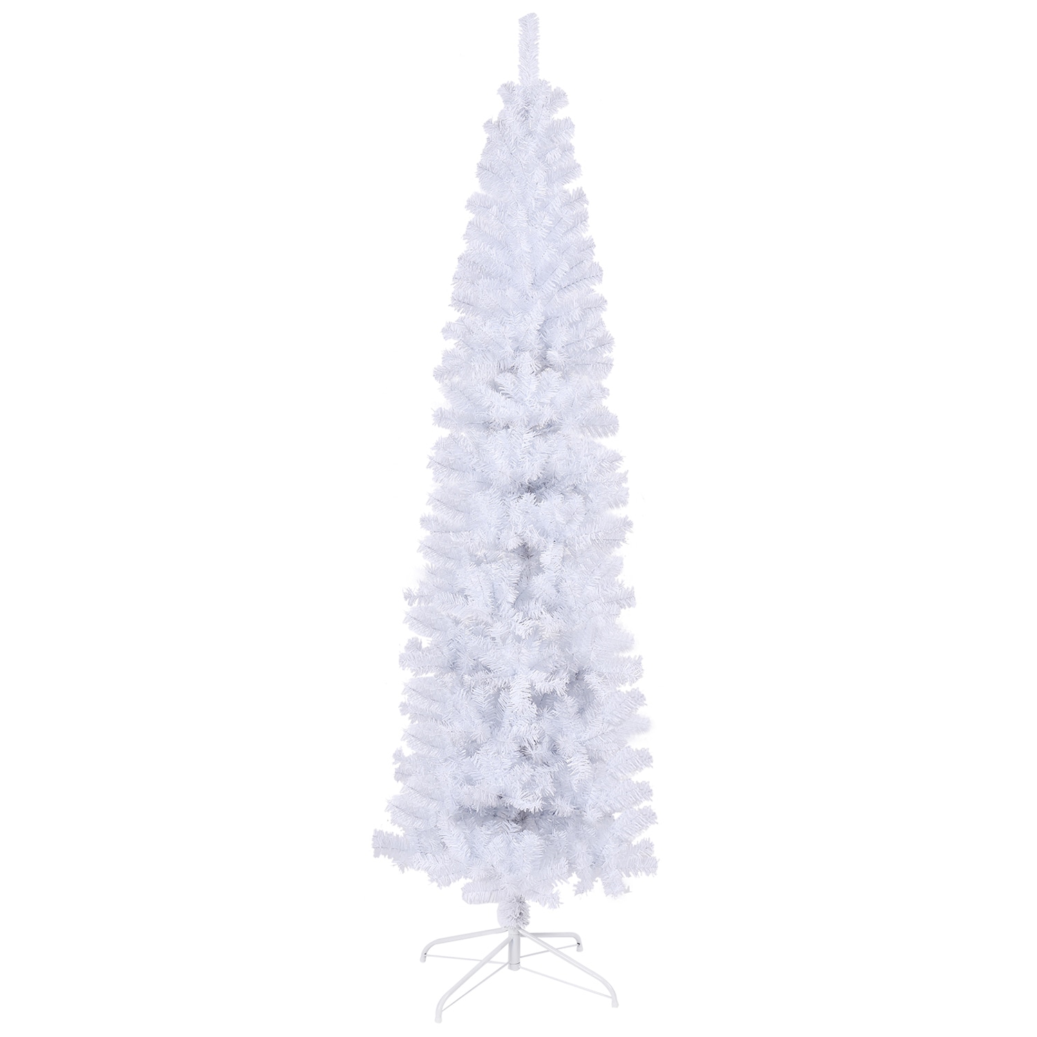 SINOFURN SYA720006WT 7.5-ft Slim White Artificial Christmas Tree