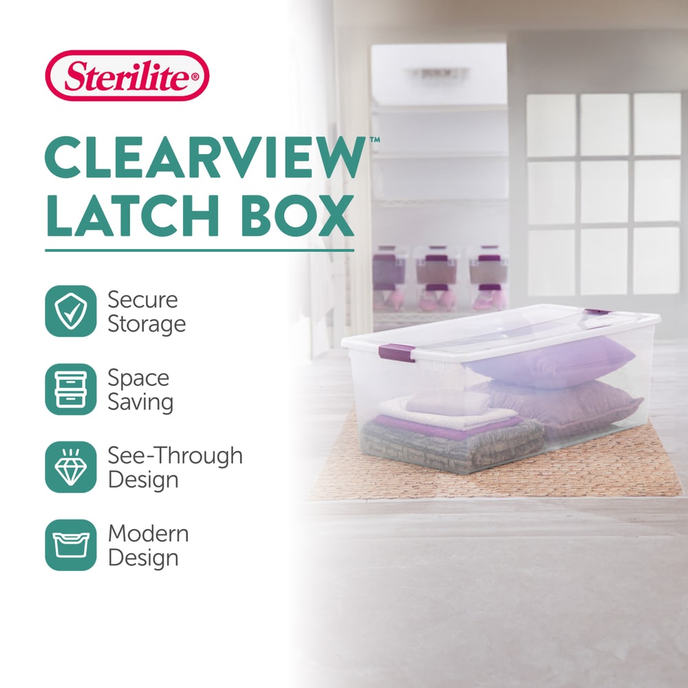 Sterilite 178104 Plastic-Storage-Totes - View #2