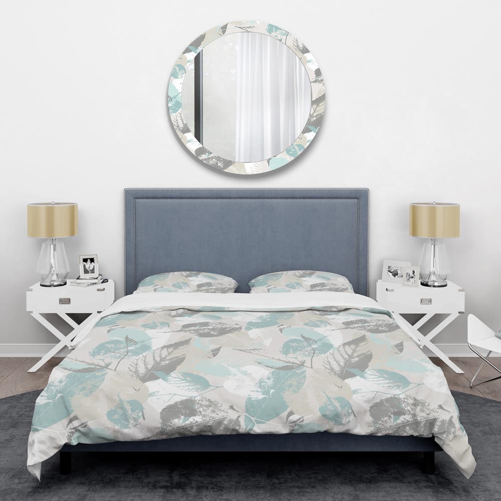 Designart BED24442-T 3 -Piece White Twin Duvet cover Set