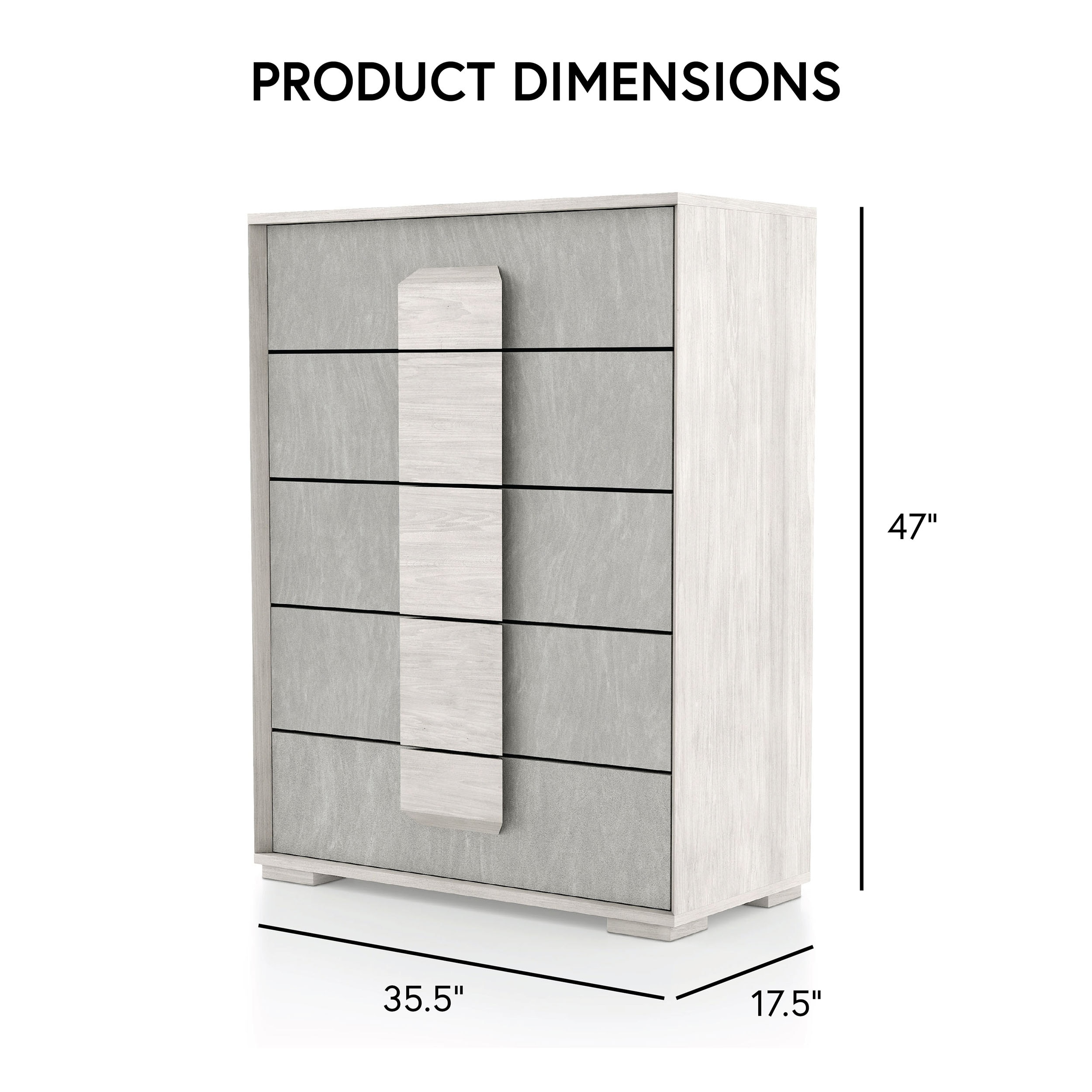 Furniture of America IDF-7201WH-C dressers - View #3