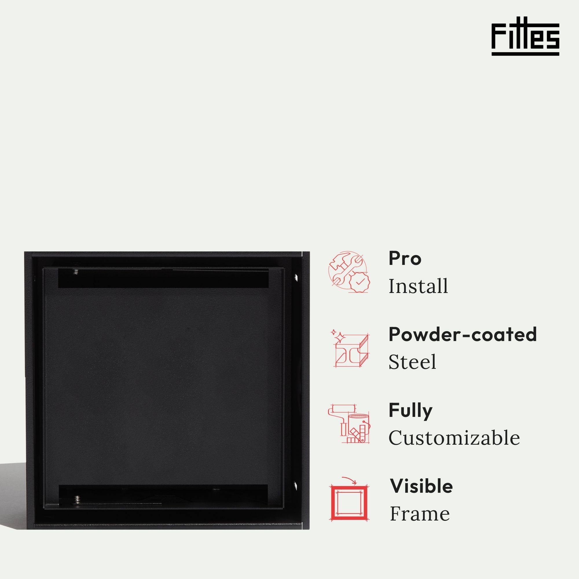Fittes NOSEE2GANGBLK Electrical-Box-Covers - View #2