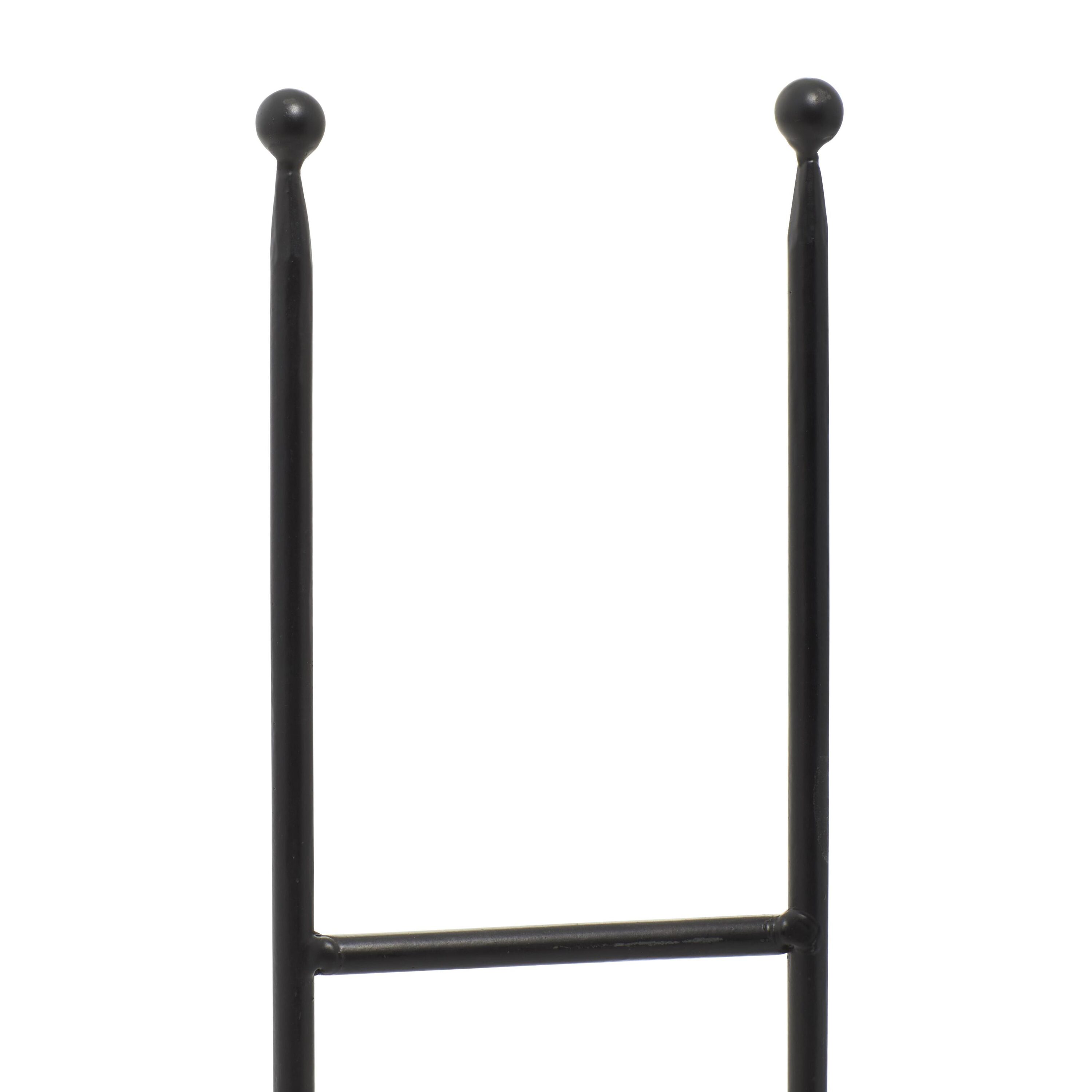 Black Iron Ball-Tip Easel Set for Art Display