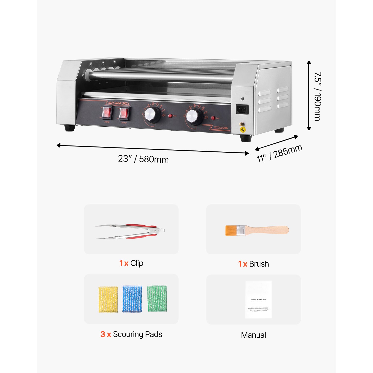 VEVOR SCSYGDSRGJ5G11321V1 Hot-Dog-Cookers - View #7