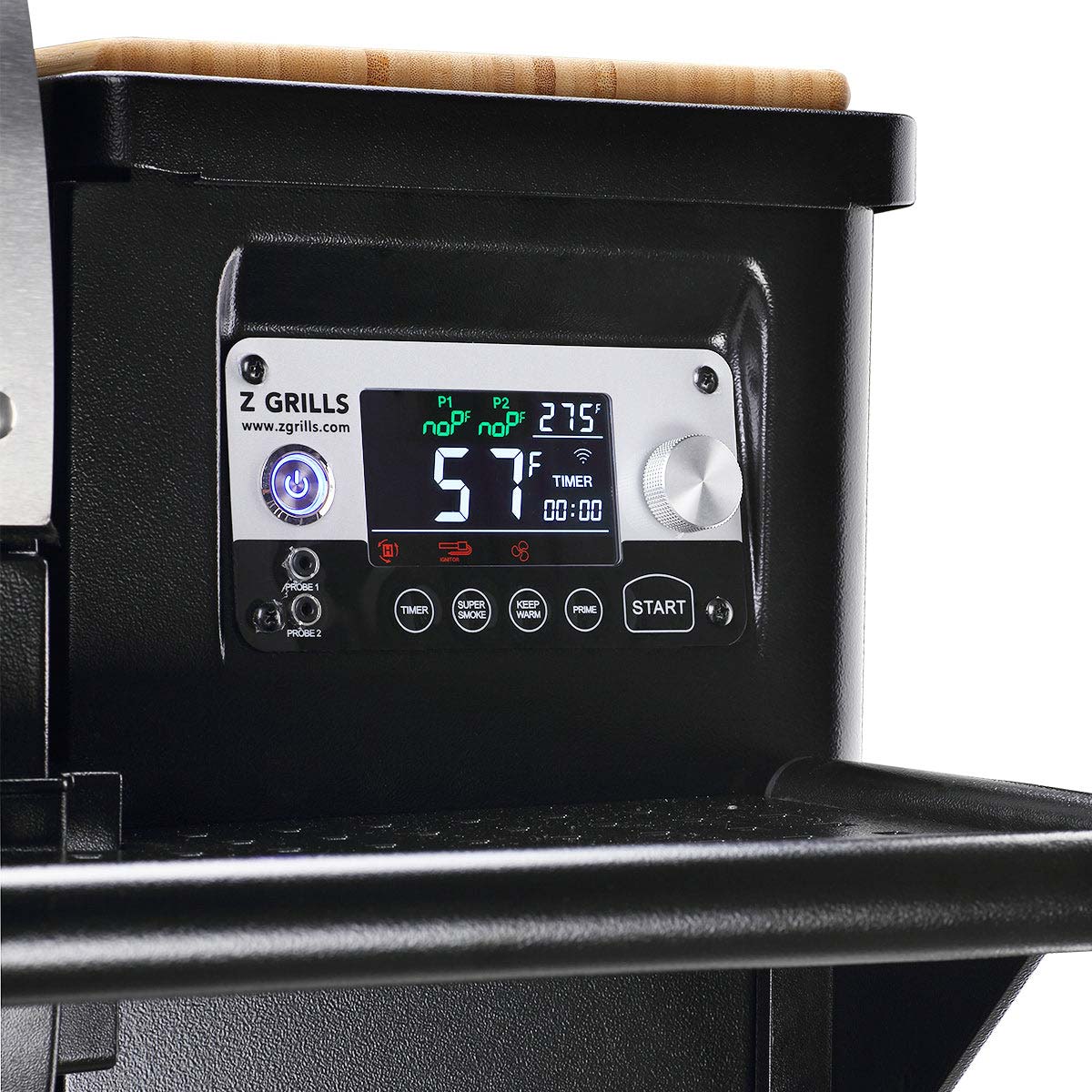Z GRILLS 1068-Sq. Inches Black Pellet Grill with Smart