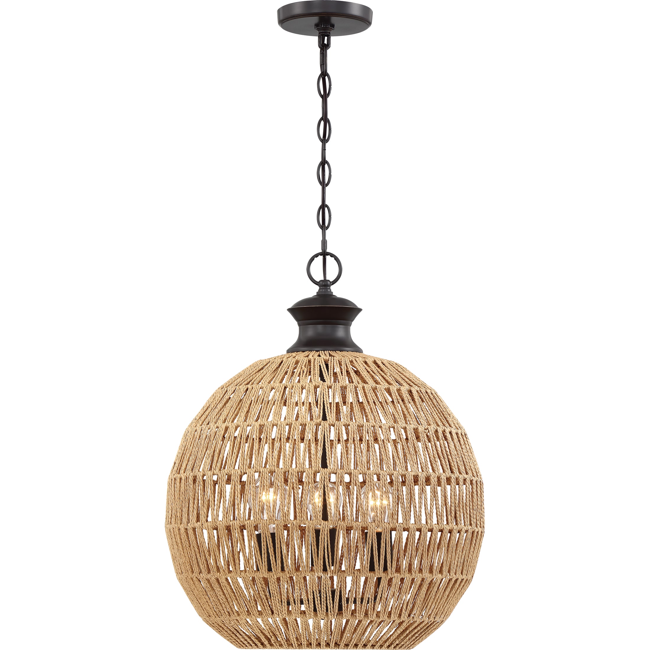 Quoizel Casablanca 3-light Palladian Bronze Transitional Dome Hanging 