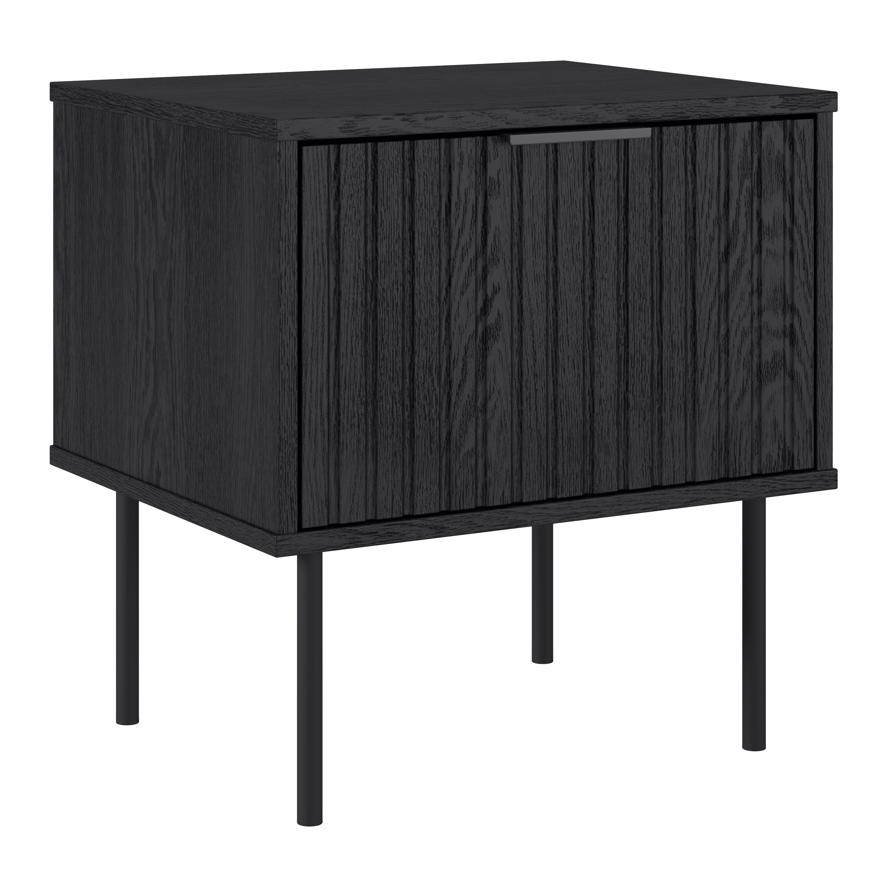 Brentwood Valley Designs 19-in W x 20-in H Black Composite Modern End ...