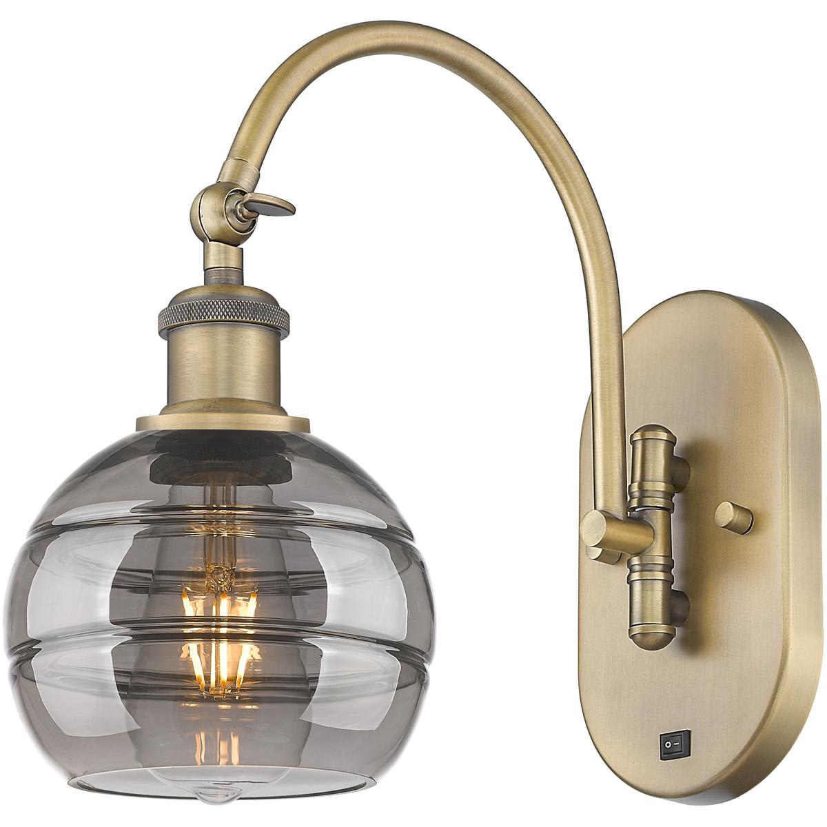 Innovations Lighting -  518-1W-BB-G556-6SM Ballston Rochester Wall Sconce Brushed Brass