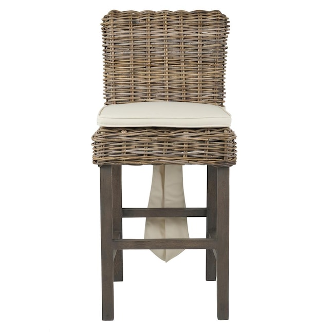 Counter Height Bar Stool, Brown Wicker Counter Stools