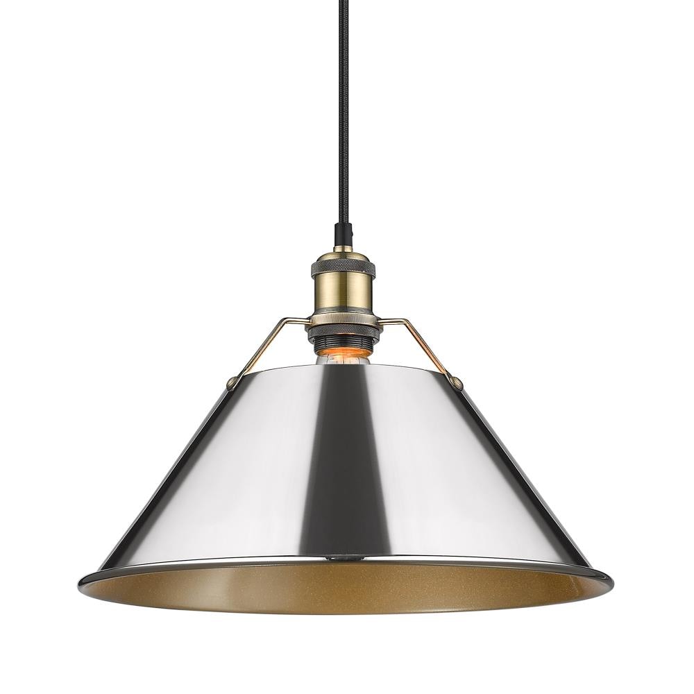 Golden Lighting 3306-L AB-CH Pendant-Lights - View #2