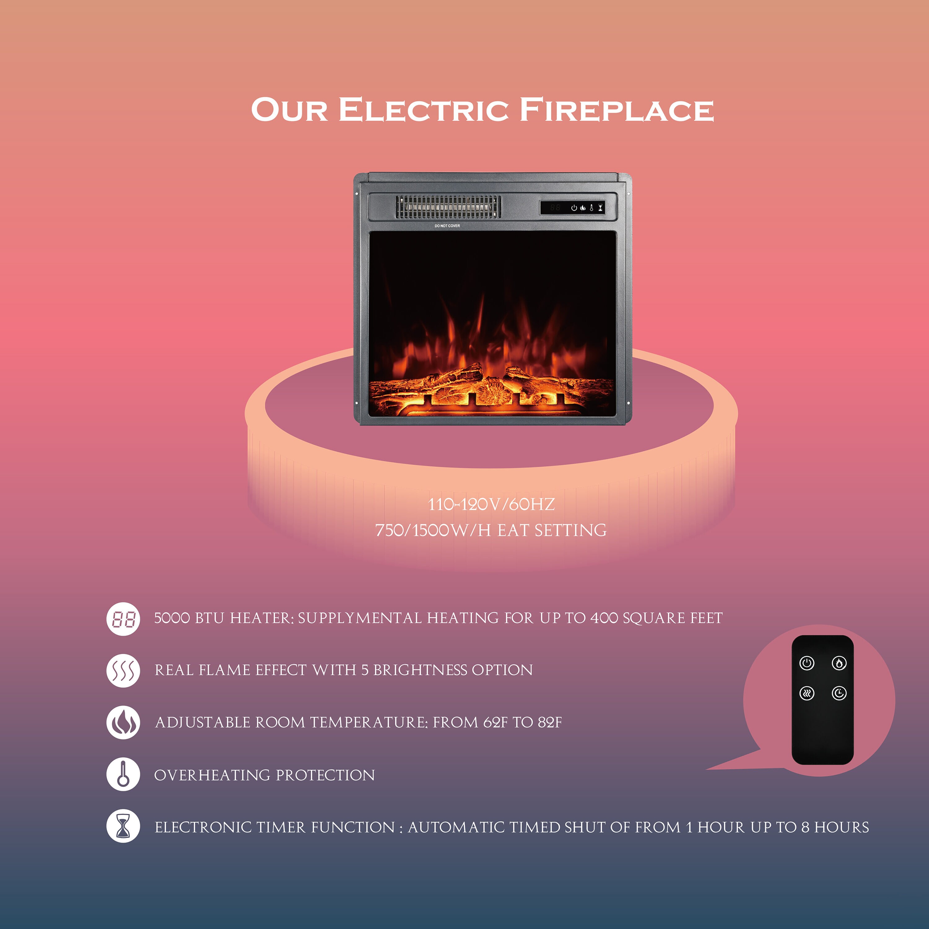 Ark Design FP-07 Electric-Fireplaces - View #6