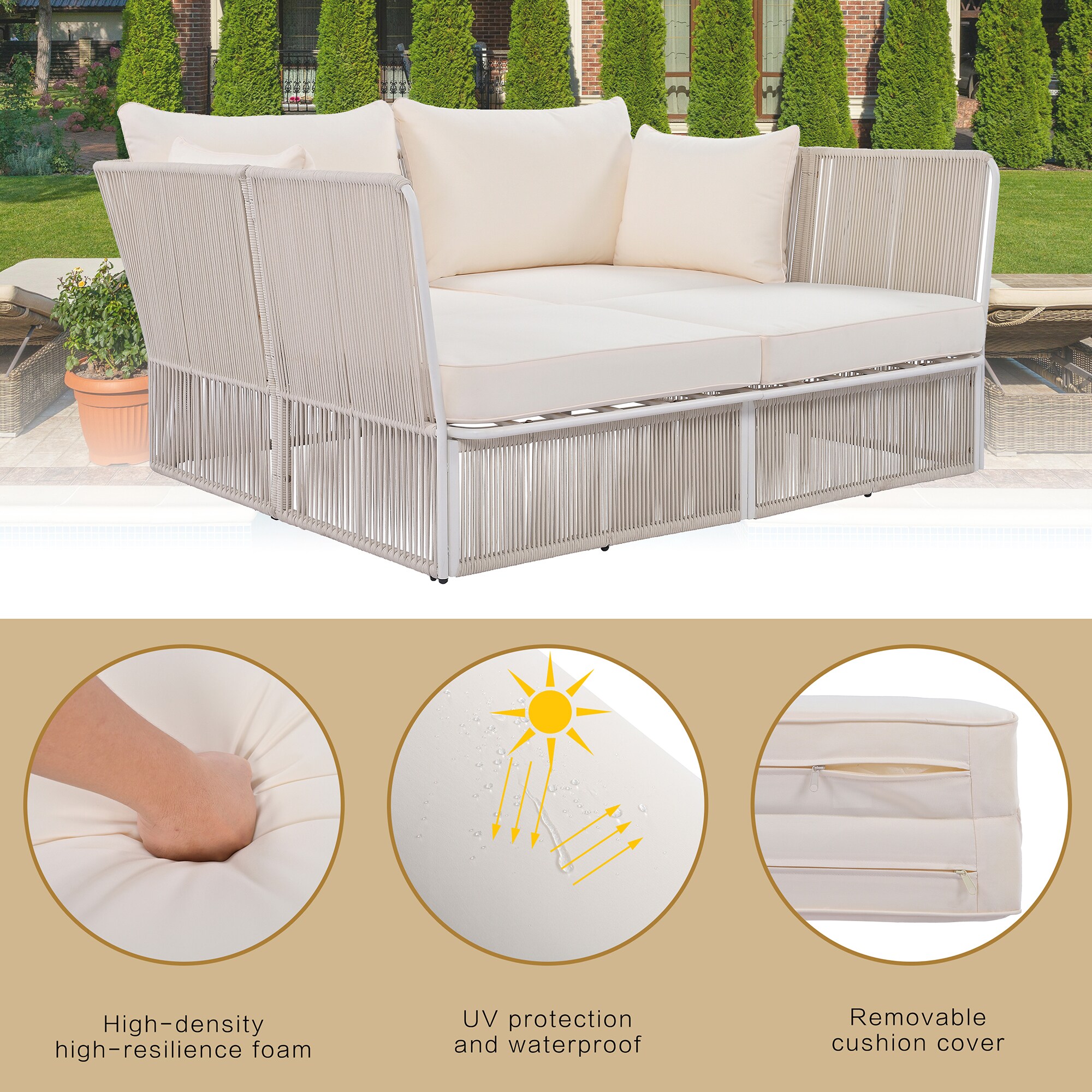 Forclover ALTR-02BE Patio-Conversation-Sets - View #4