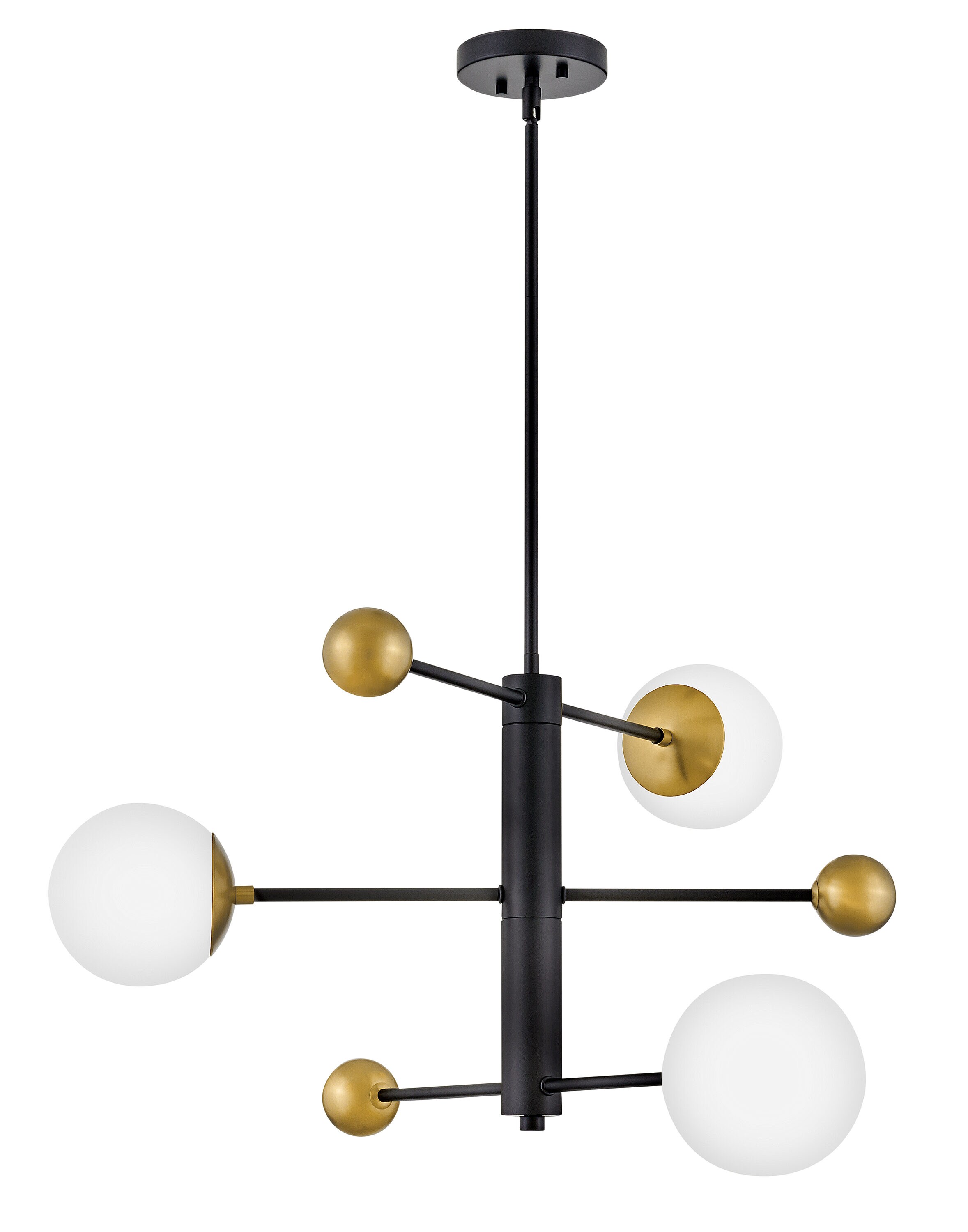 Lark 83573BK Auggie 3 -Light Satin Black Modern/contemporary For Use in Bedrooms, Dining Rooms, Foyers, Kitchens, Living Rooms Chandelier