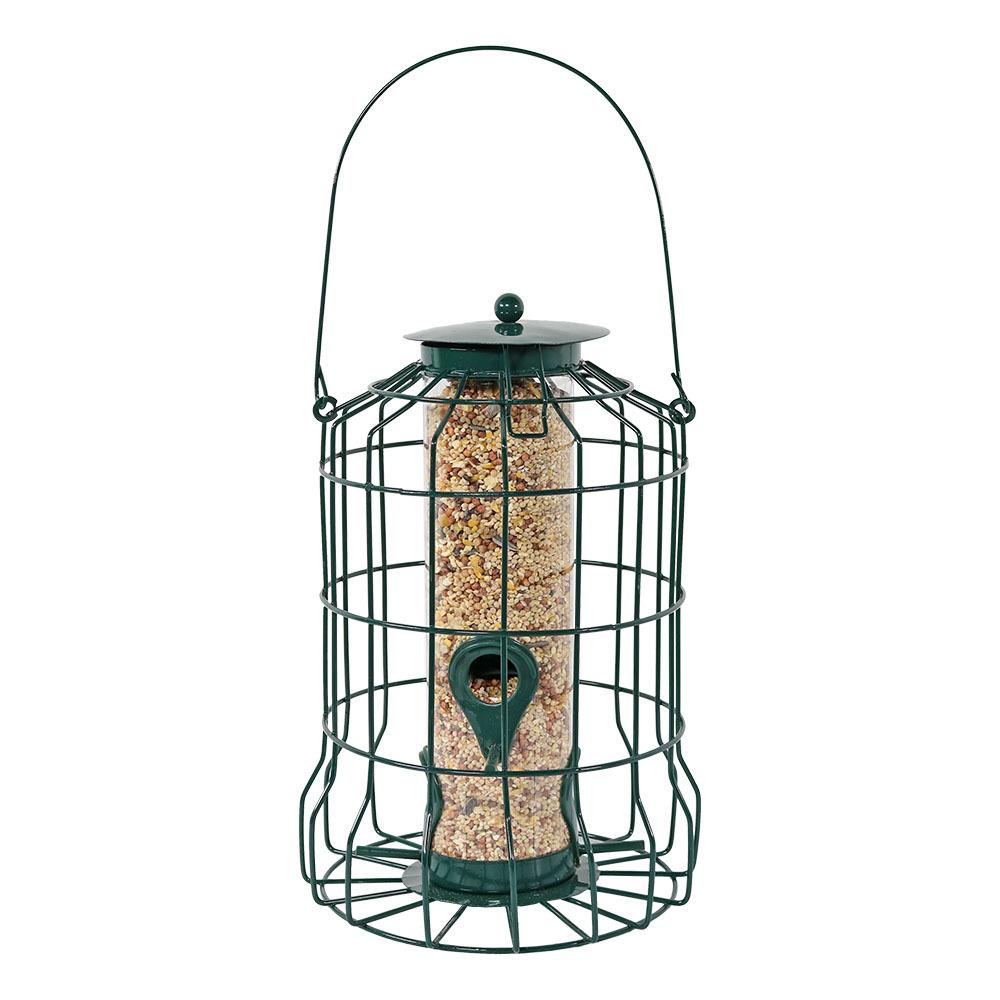 Sunnydaze Decor Green Plastic Tube Bird Feeder in the Bird Feeders ...