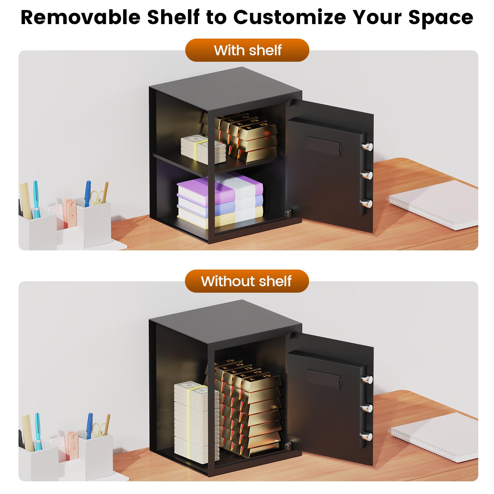Afoxsos LAF0804F202 Cash-Check-Safes - View #2