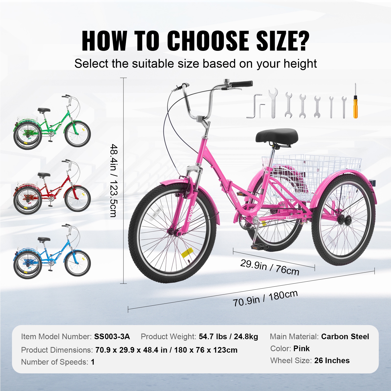 VEVOR ZDKRLSLCFS26FBC26V0 bikes - View #3