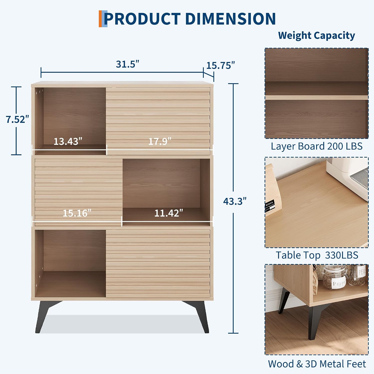 GAOMON CQC-VZD4FW-MQRO Dining-Kitchen-Storarge - View #2