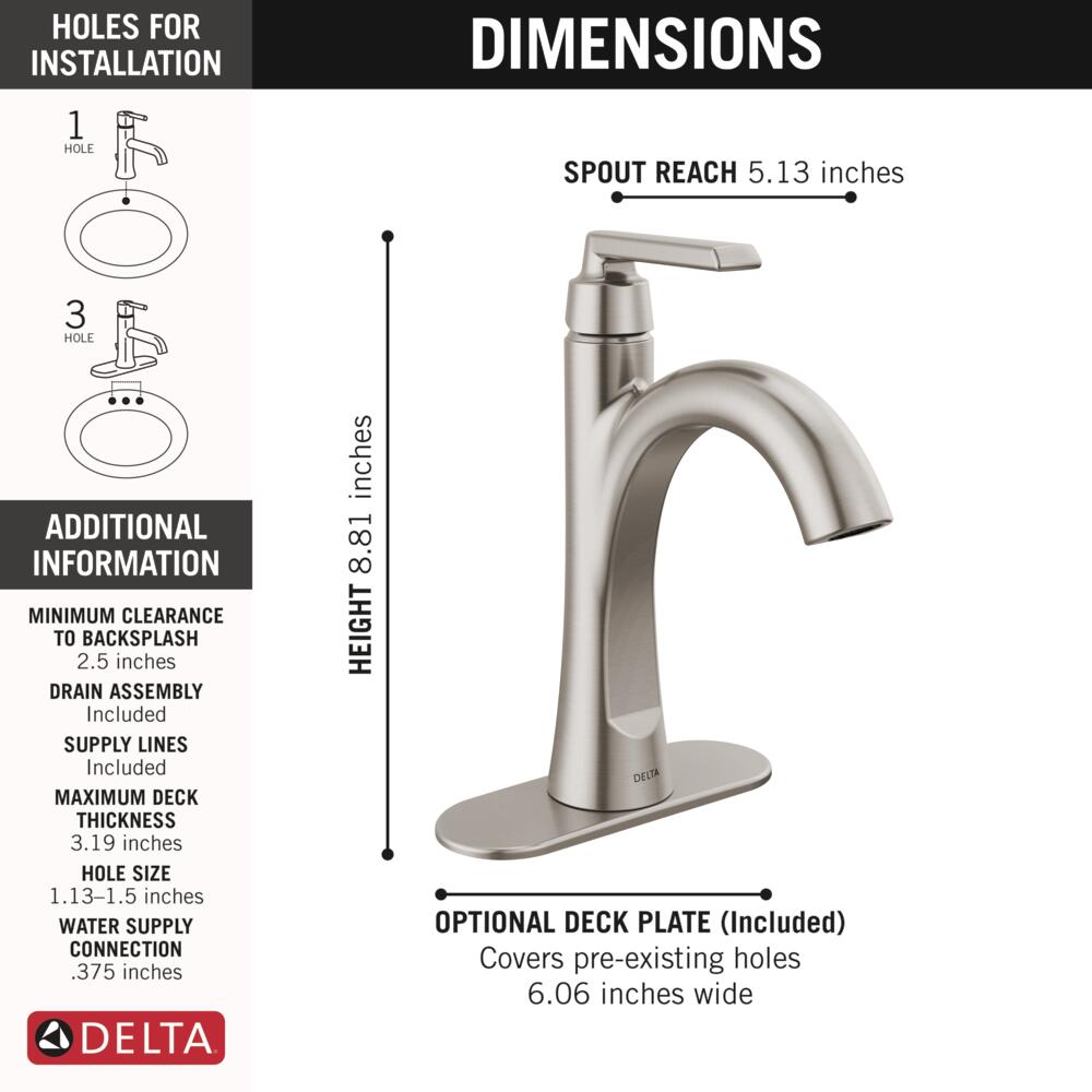 Delta 15832LF-SP Lavatory-Faucets - View #6