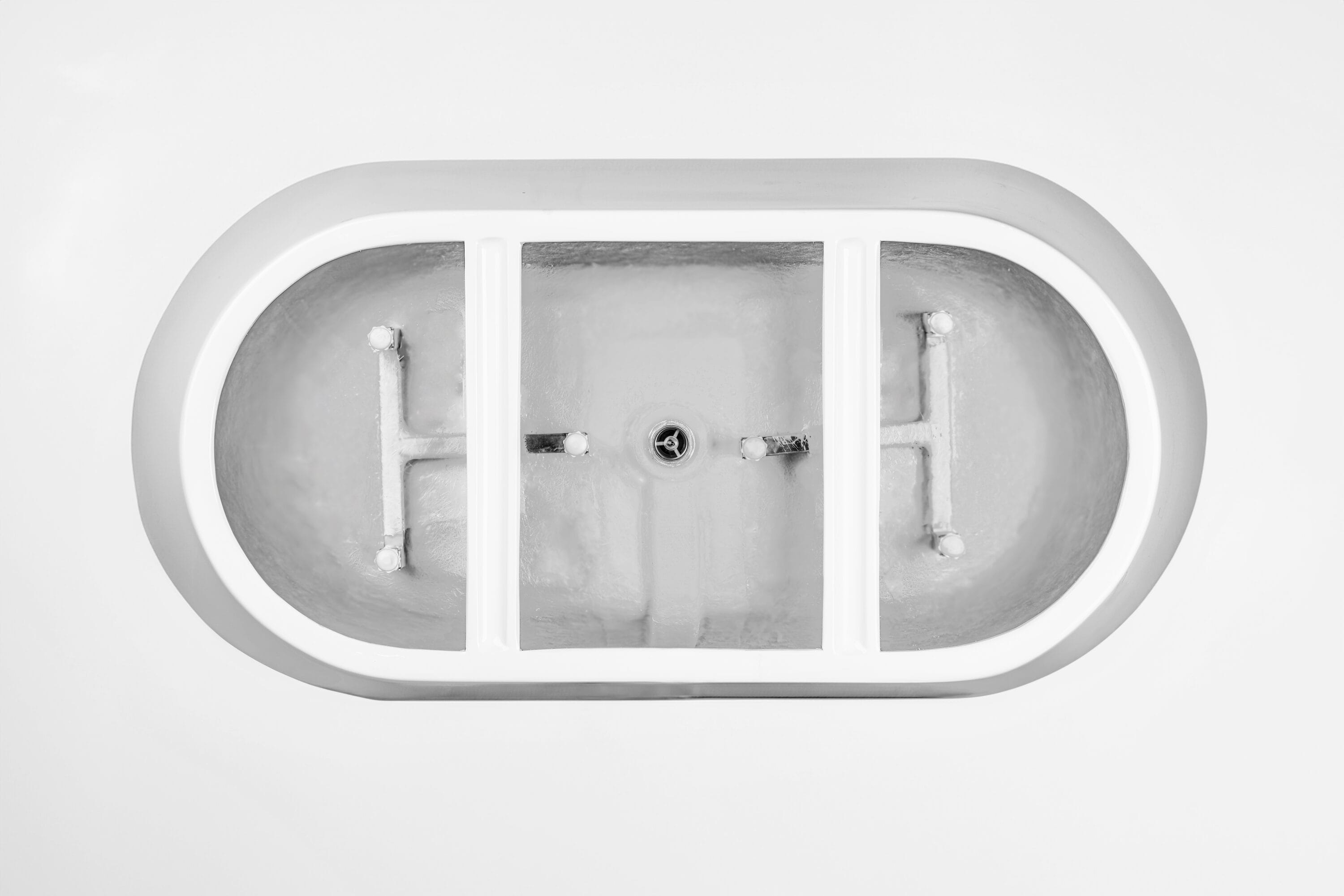 67" Pure White Freestanding Acrylic Soaking Bathtub
