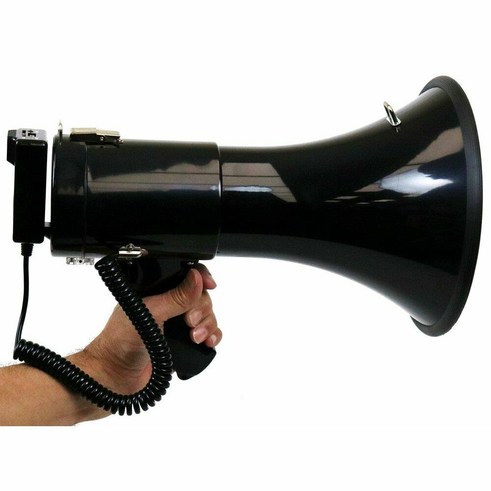  TNSR3366 Deejay LED TBHMEGAPHONE 13.5 in. PA Megaphone with Hanging Mic