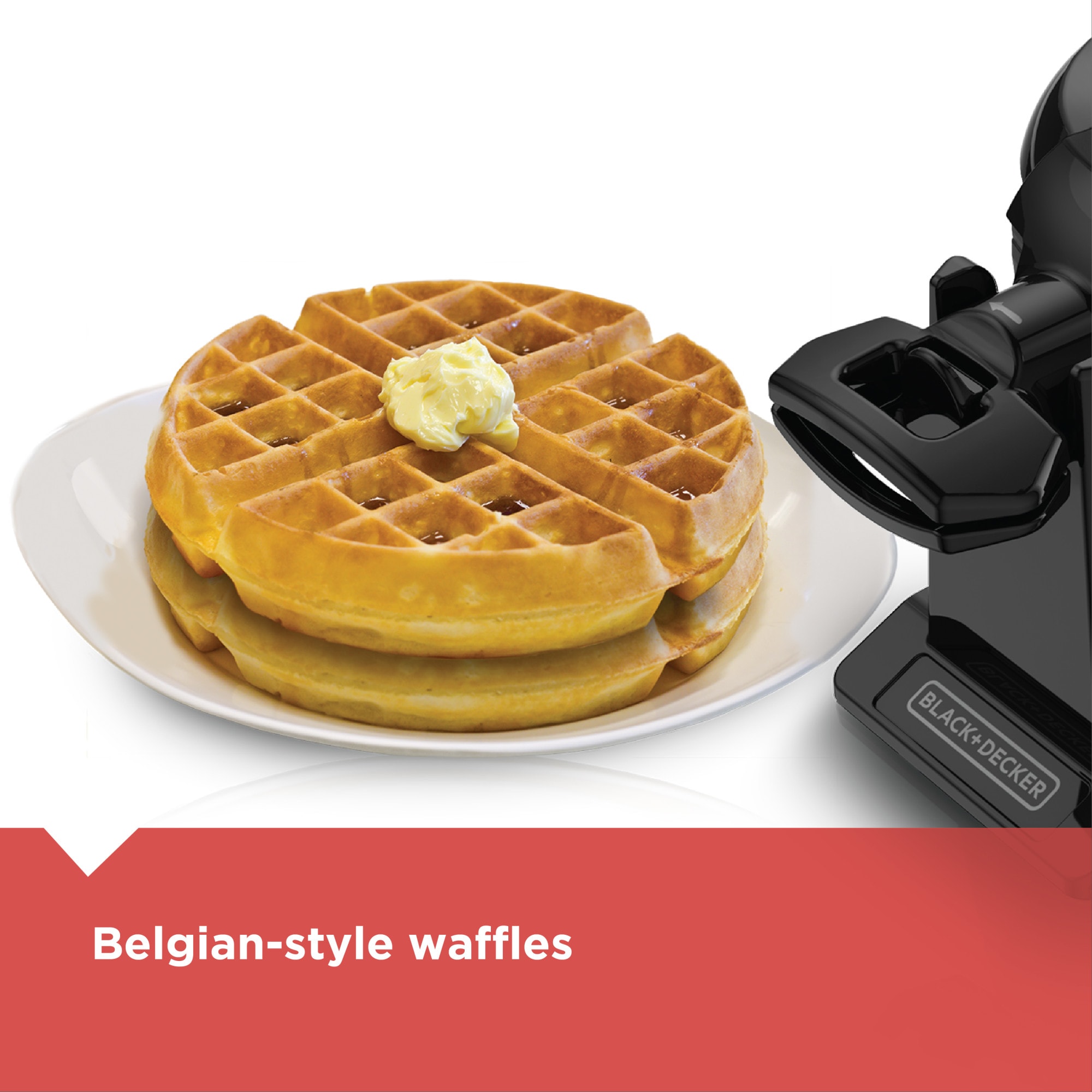 Black Decker WMB500 Waffle Maker Belgian Waffle 4 x Triangle