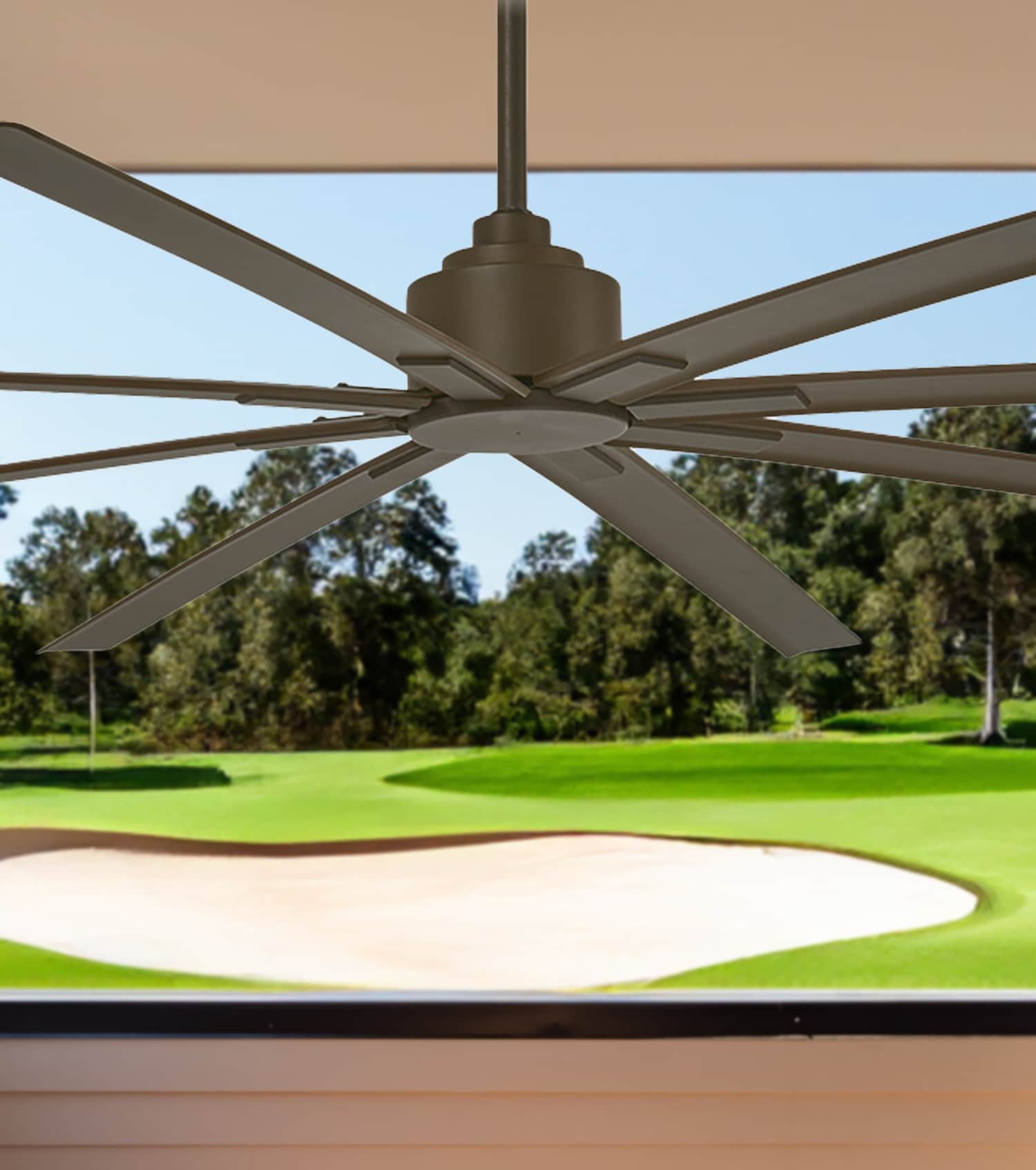 Xtreme 84-in Oil Rubbed Bronze Indoor/Outdoor Ceiling Fan with Remote (8-Blade) | - Minka Aire F896-84-ORB