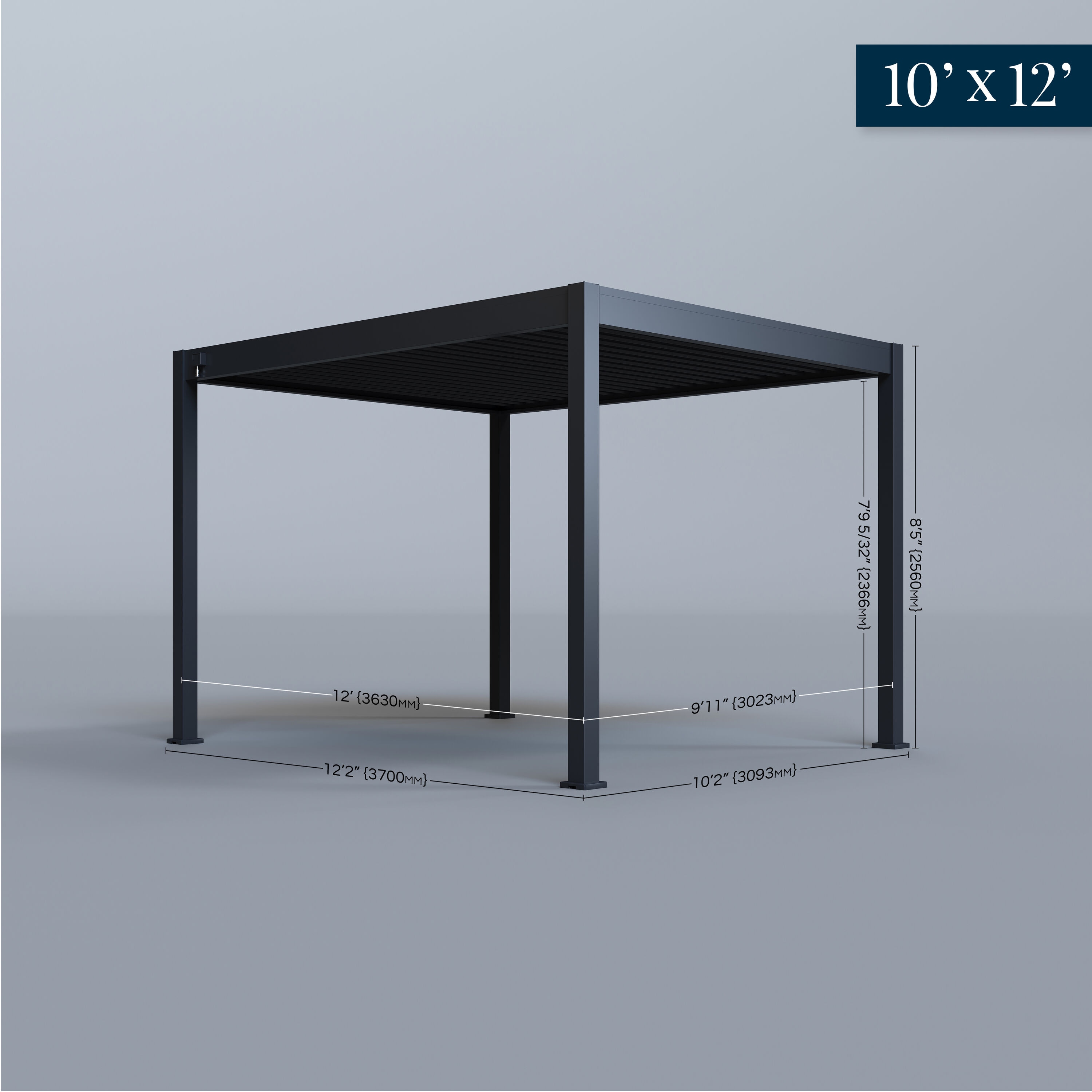 Paragon Outdoor PRGRT-1012GY Pergolas-2 - View #7