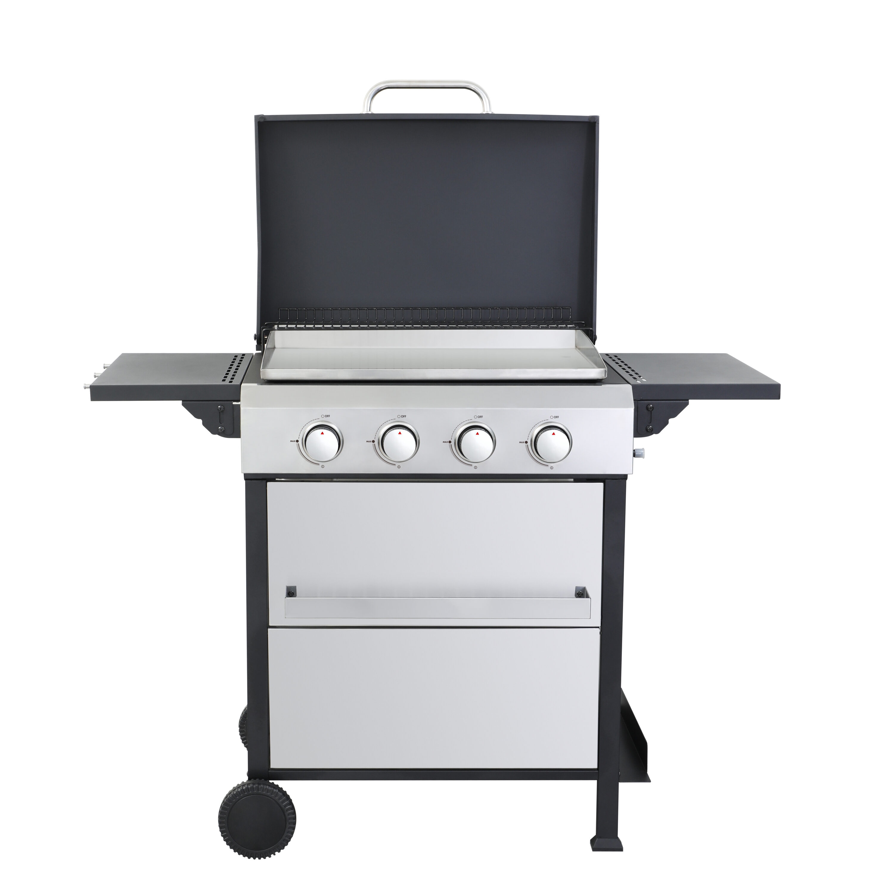 Xspracer ML-BG8389 Black and White 4 -Burner Liquid Propane Gas Grill