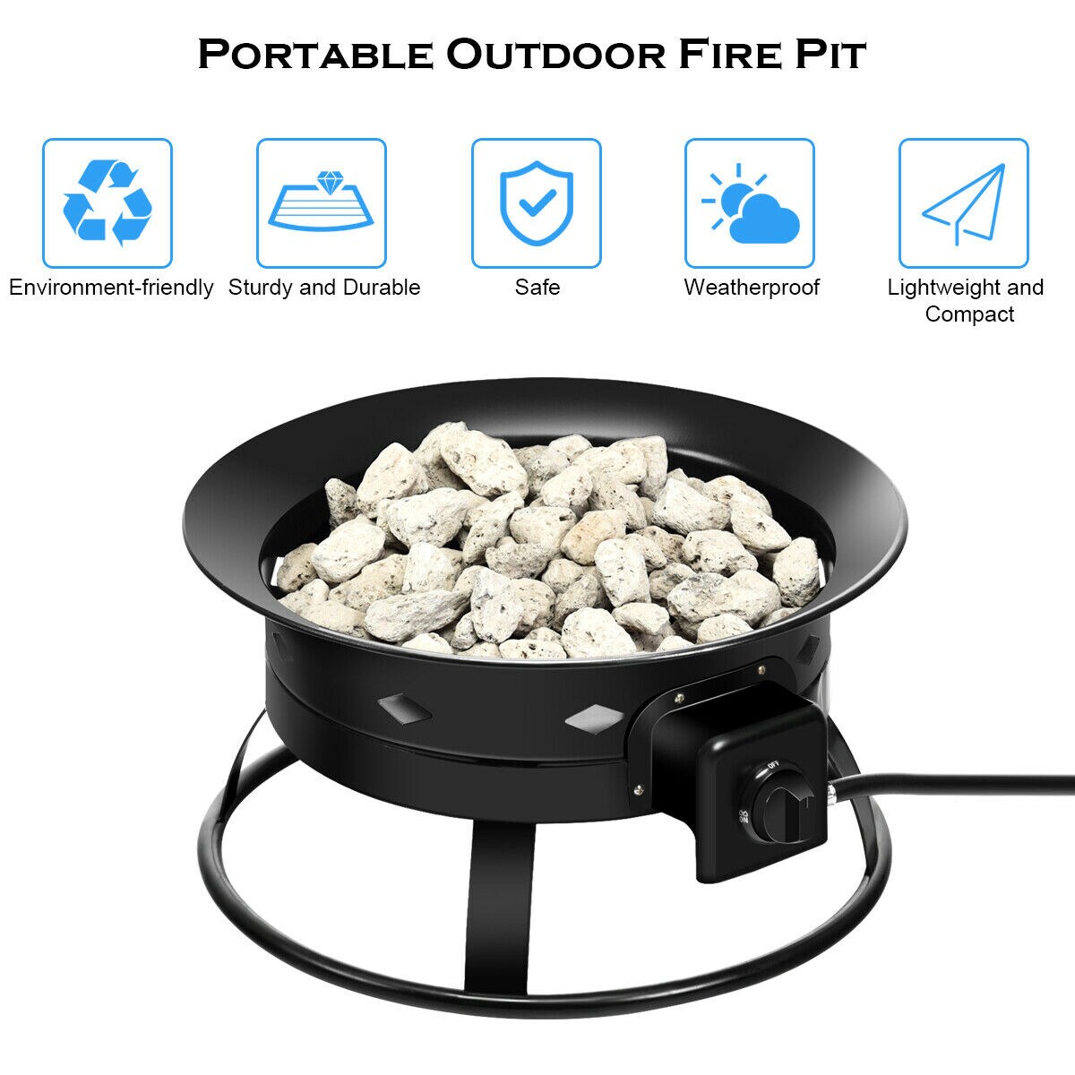  2FP-390 Outdoor-Gas-Firepits - View #6
