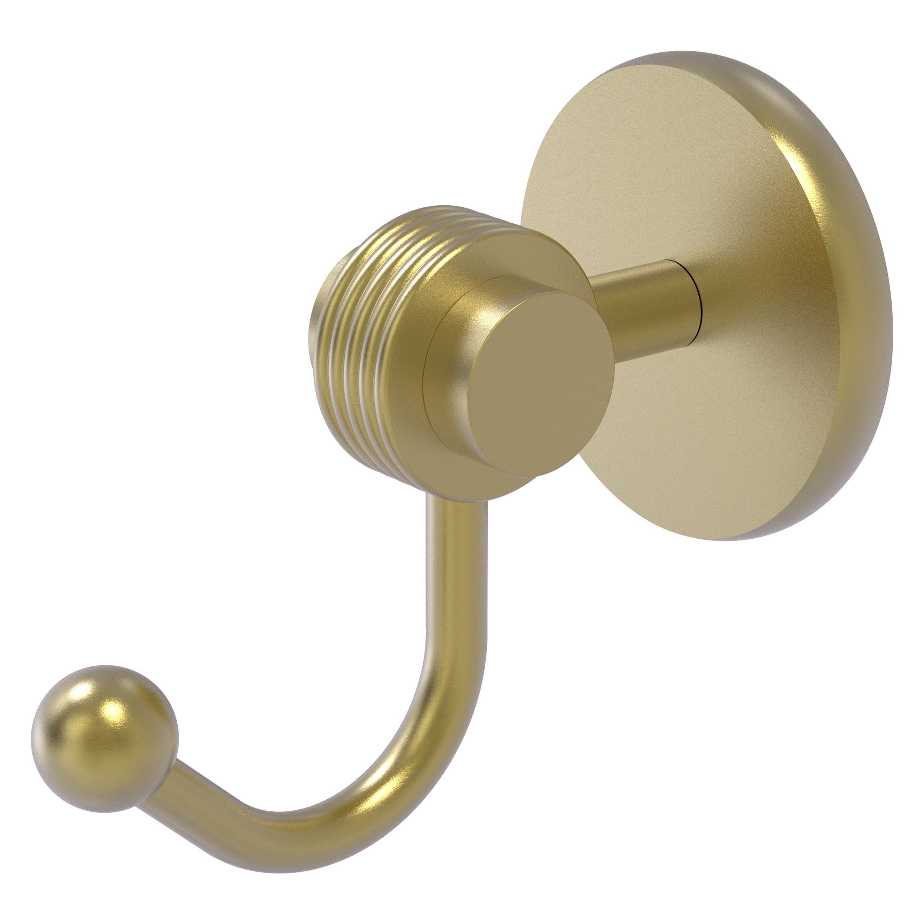 Allied Brass 7220G-SBR Satellite Orbit Two Satin Brass Single -Hook Wall mount Towel Hook
