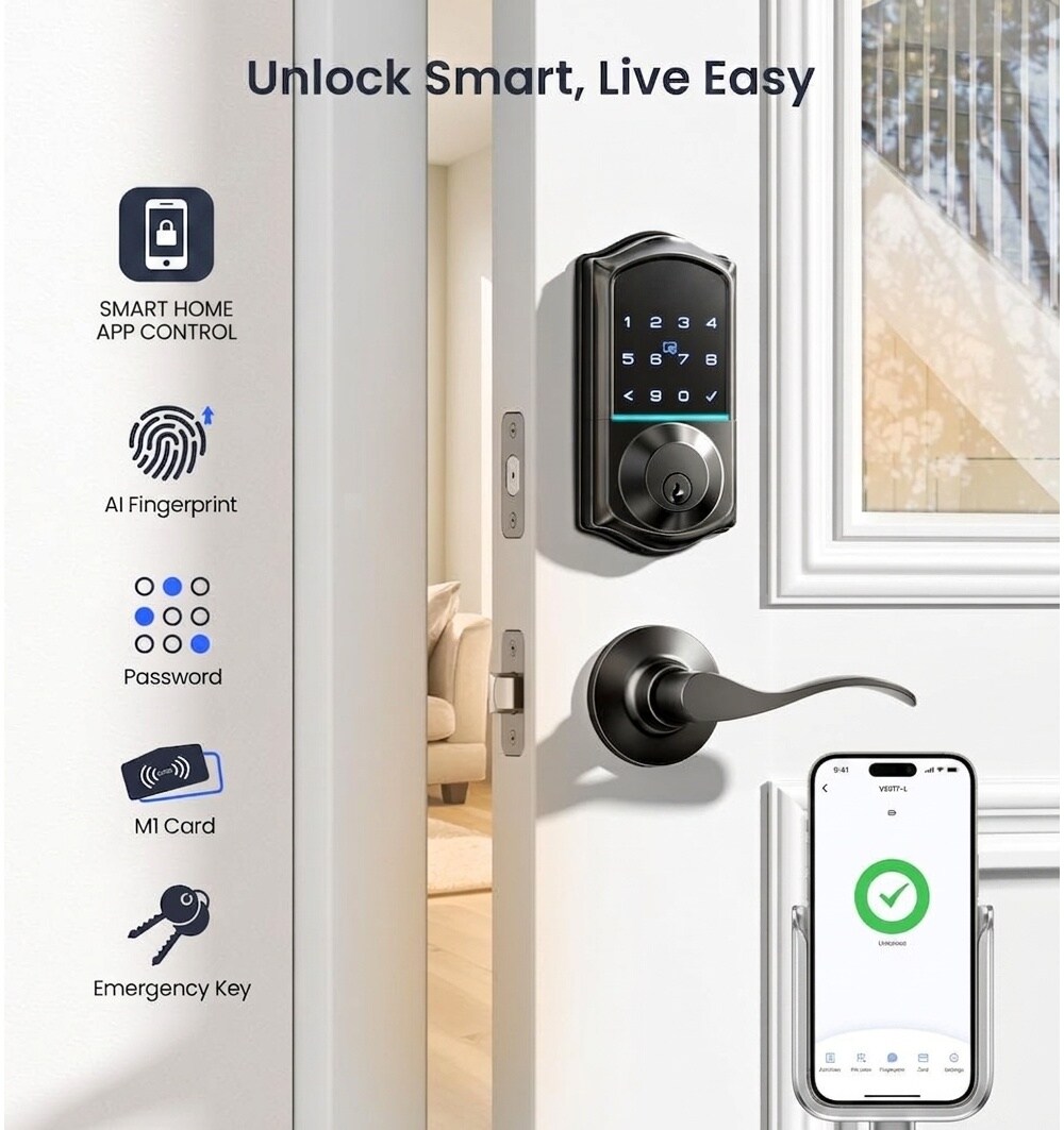Etokfoks LETOKWBF9 Electronic-Door-Locks - View #2