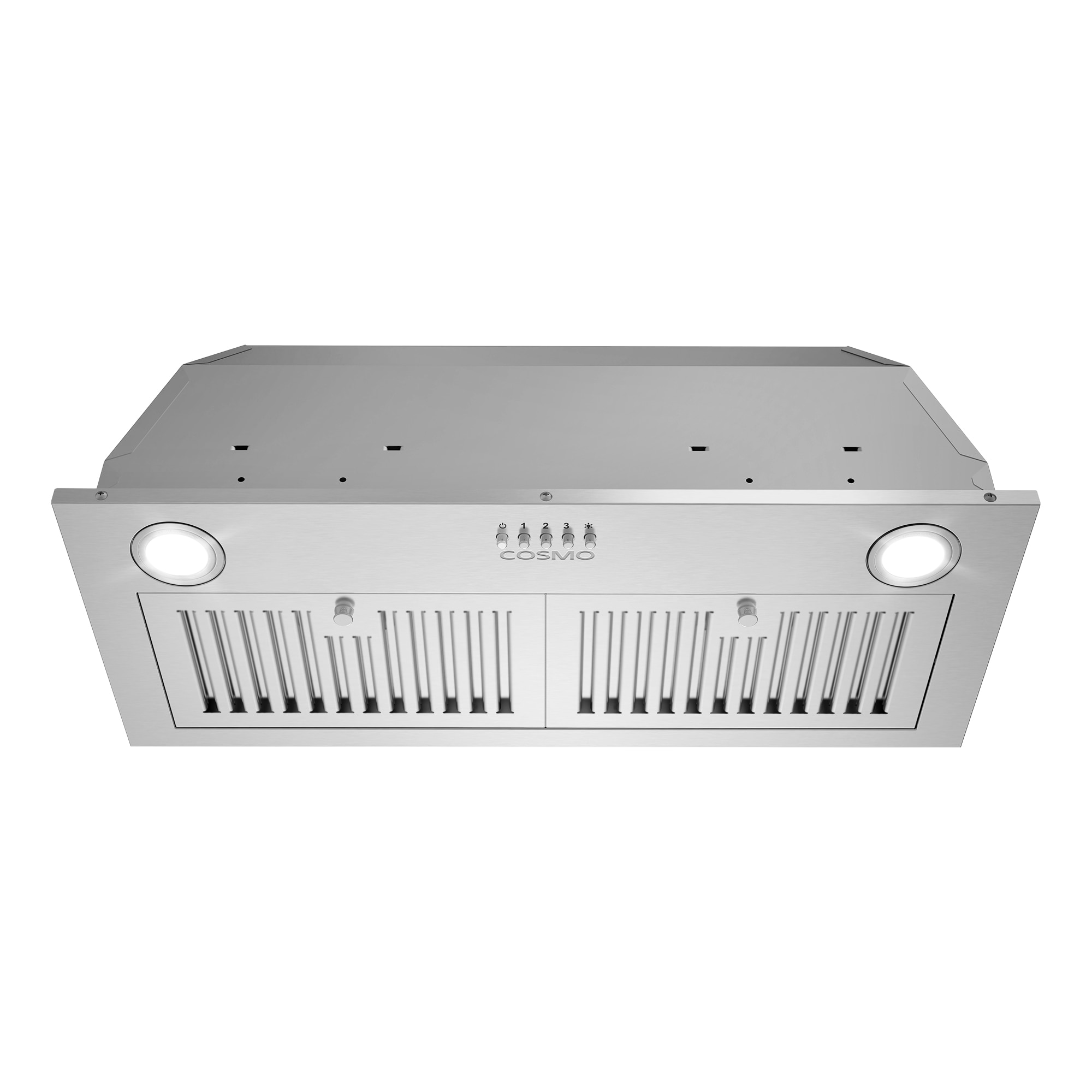 Range Hood Insert/Built-in 30 Inch, 6'' Duct 3-Speeds 600 CFM Stainless  Steel Vent Hood with LED Lights and Dishwasher Safe Filters