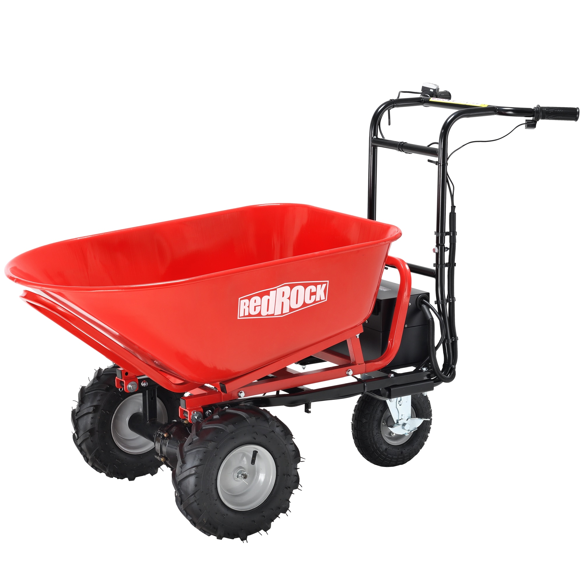 Siavonce FZ51RED 6-cu ft 3 Wheel Steel Powered Wheelbarrow