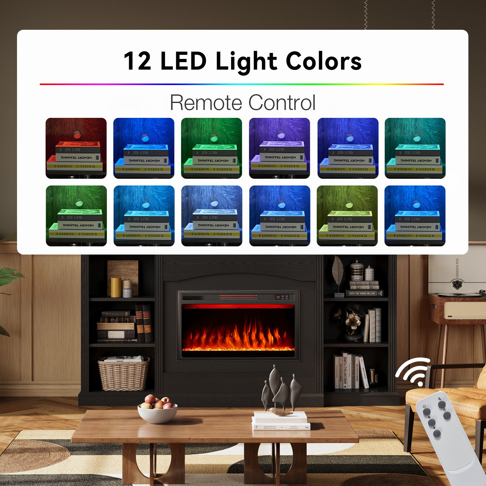 Bapipro TE01A318B Electric-Fireplaces - View #6